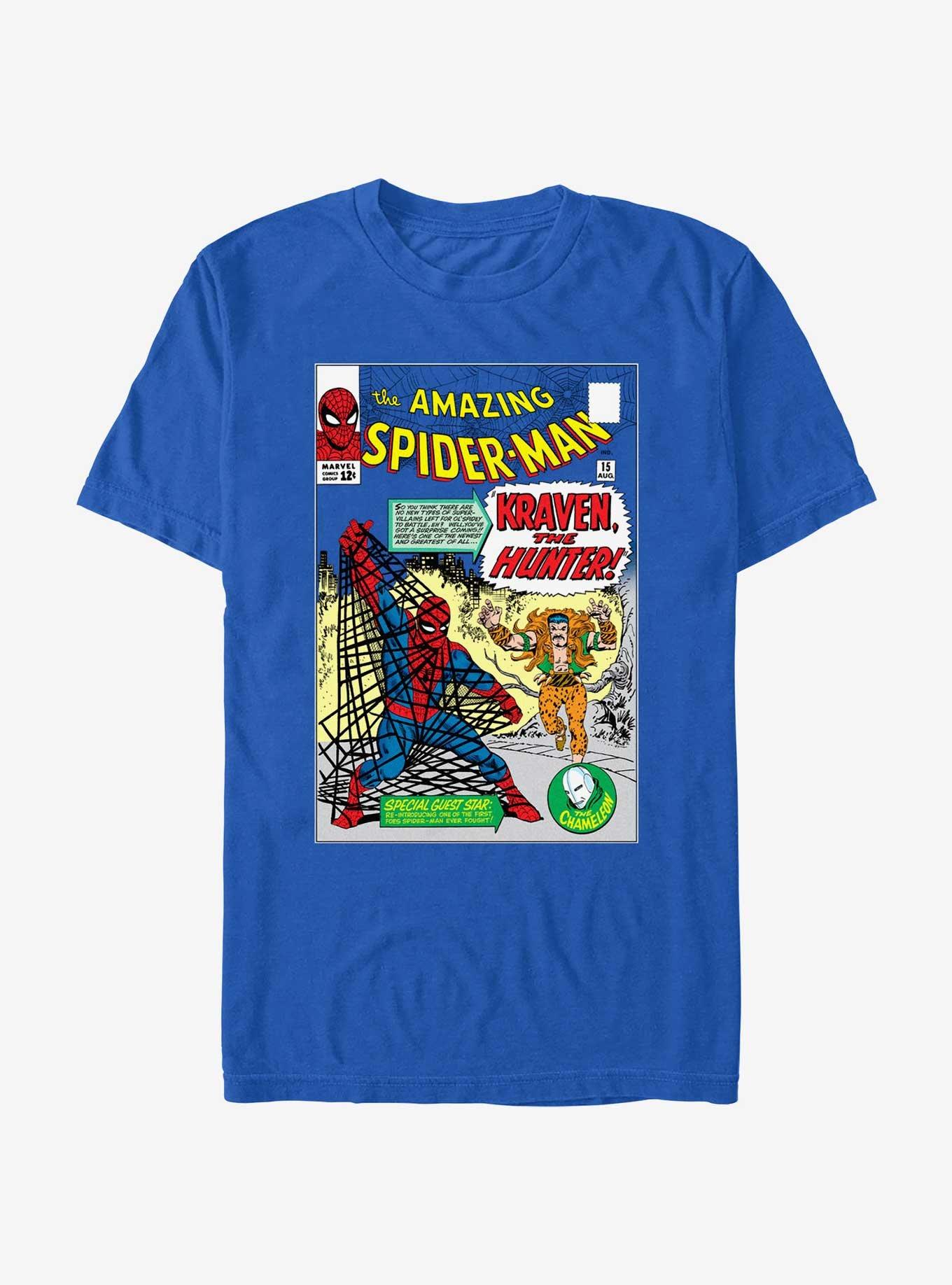 Marvel Herren T-Shirt „The Amazing Spider-Man“ – Offiziell Lizenziert, Weiche Baumwollmischung