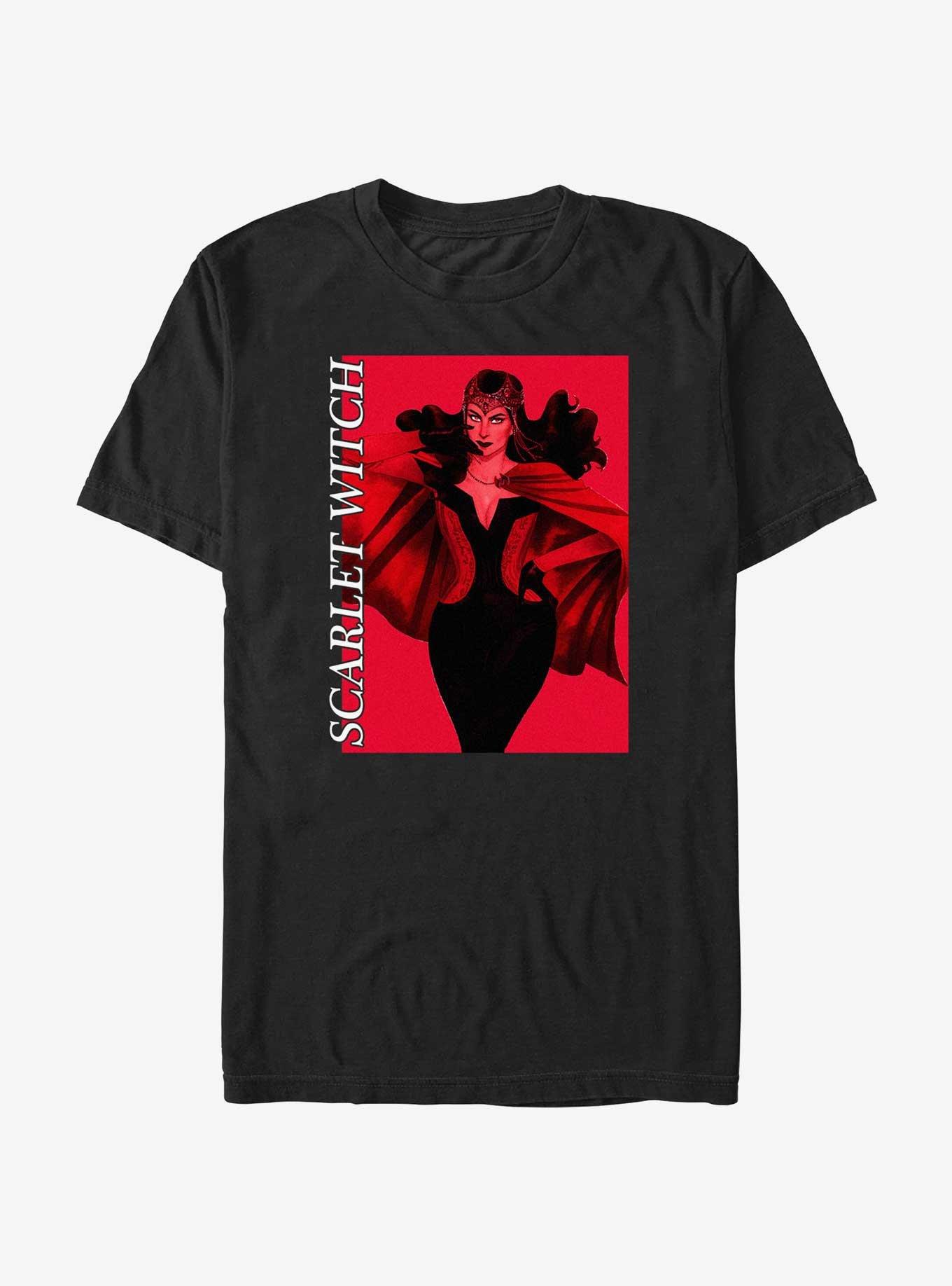 Marvel Scarlet Witch Scarlet Red Box T-Shirt, BLACK, hi-res