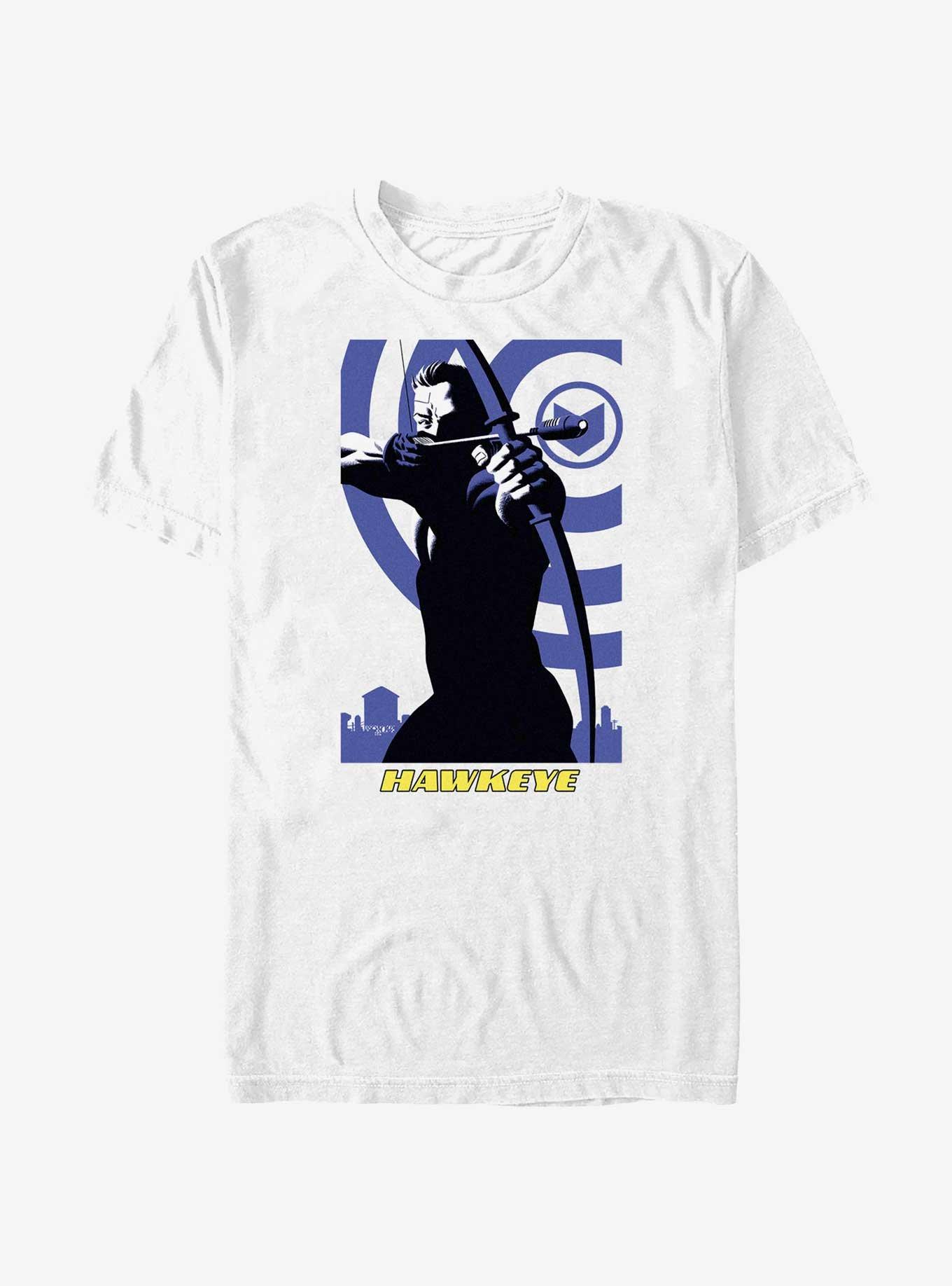 Marvel Hawkeye Target Locked T-Shirt, WHITE, hi-res
