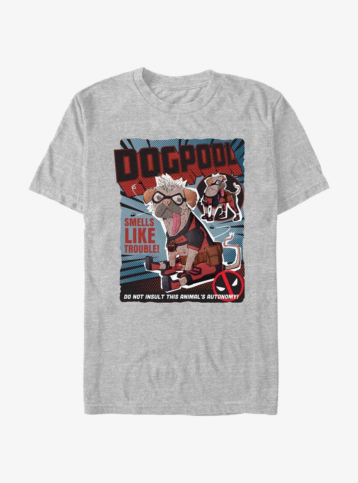 Marvel Deadpool & Wolverine Dogpool Cover T-Shirt, ATH HTR, hi-res