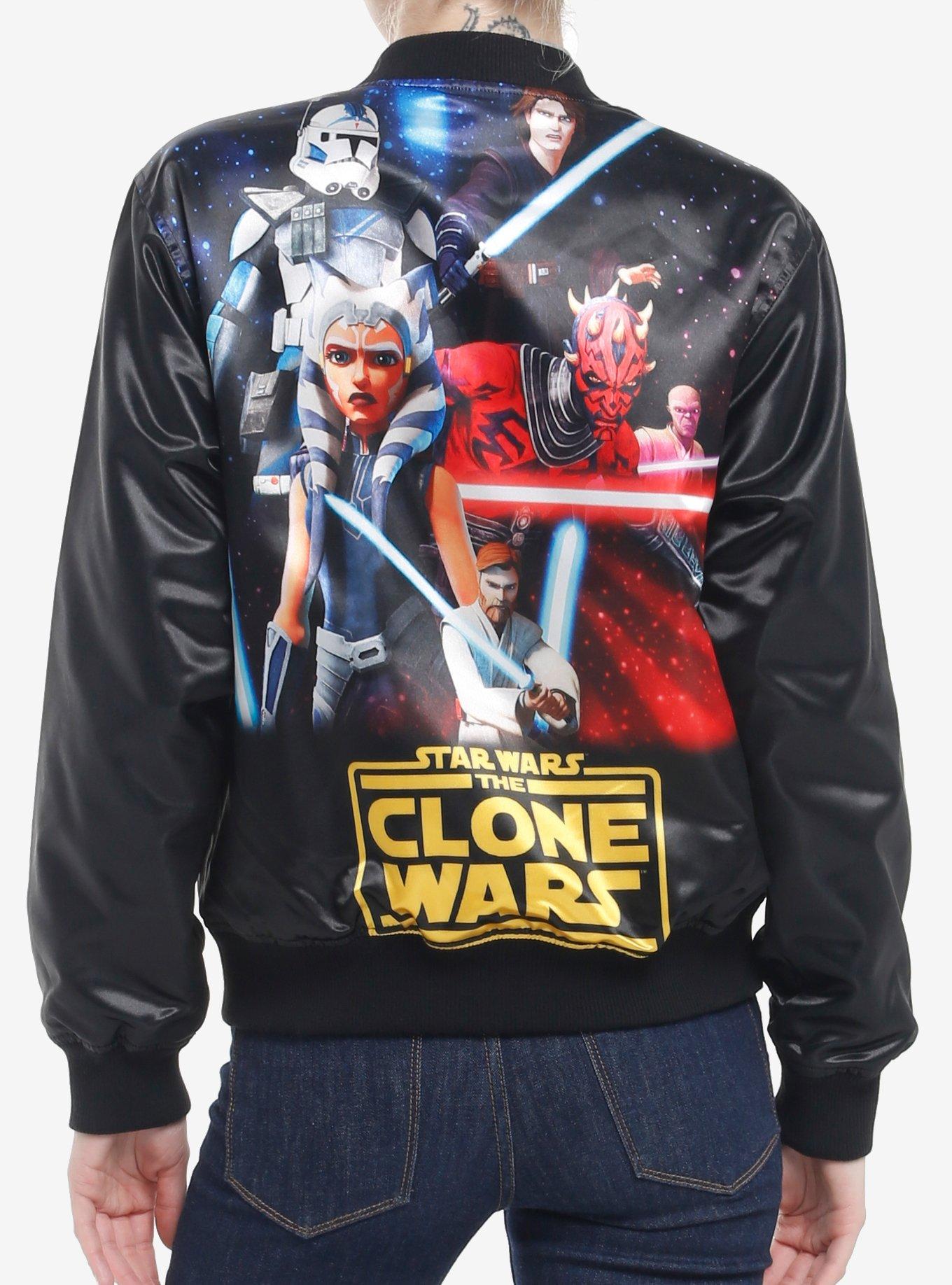 Her Universe Star Wars: The Clone Wars Group Bomber Jacket Her Universe Exclusive, MULTI, hi-res