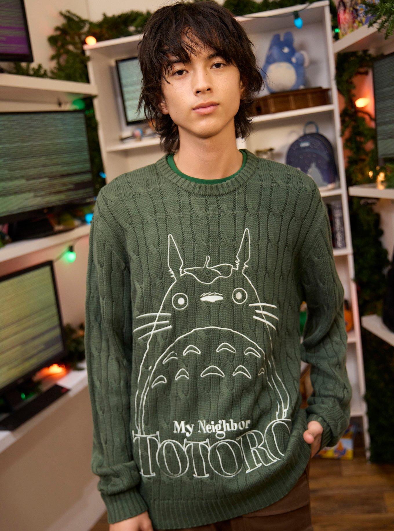 Our Universe Studio Ghibli® My Neighbor Totoro Embroidered Cable Knit Sweater, , hi-res