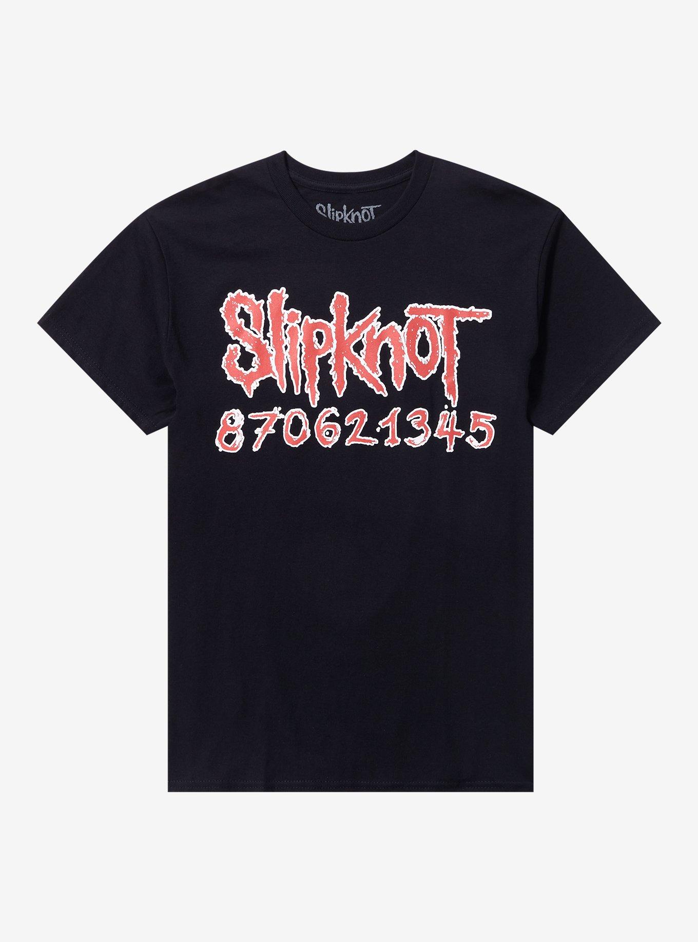 Slipknot Self Titled Album Double-Sided T-Shirt, BLACK, hi-res