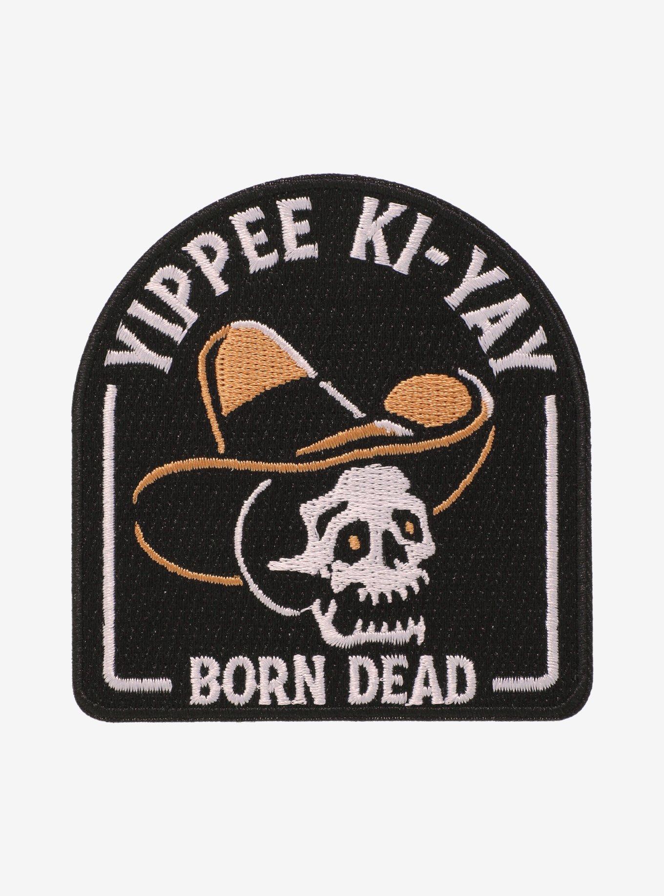 Yippee Ki-Yay Skull Patch, , hi-res