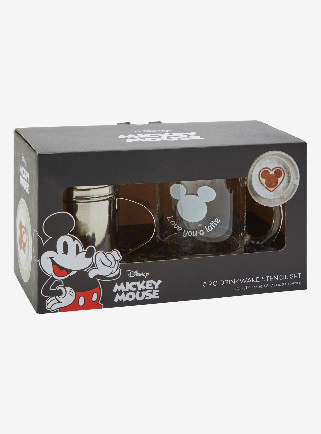 Disney Mickey Mouse Latte Art Stencil Set - BoxLunch Exclusive, , hi-res