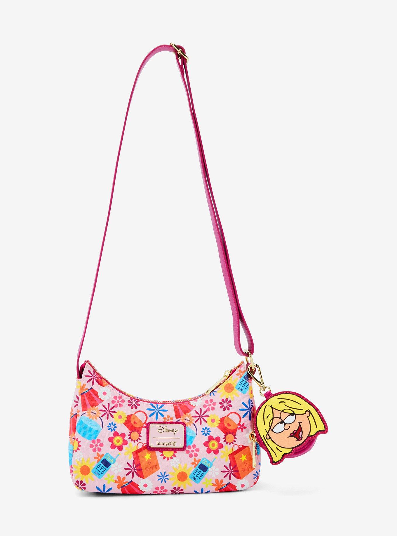 Loungefly Disney Lizzie McGuire Floral Icons Allover Print Crossbody Bag with Coin Purse, , hi-res