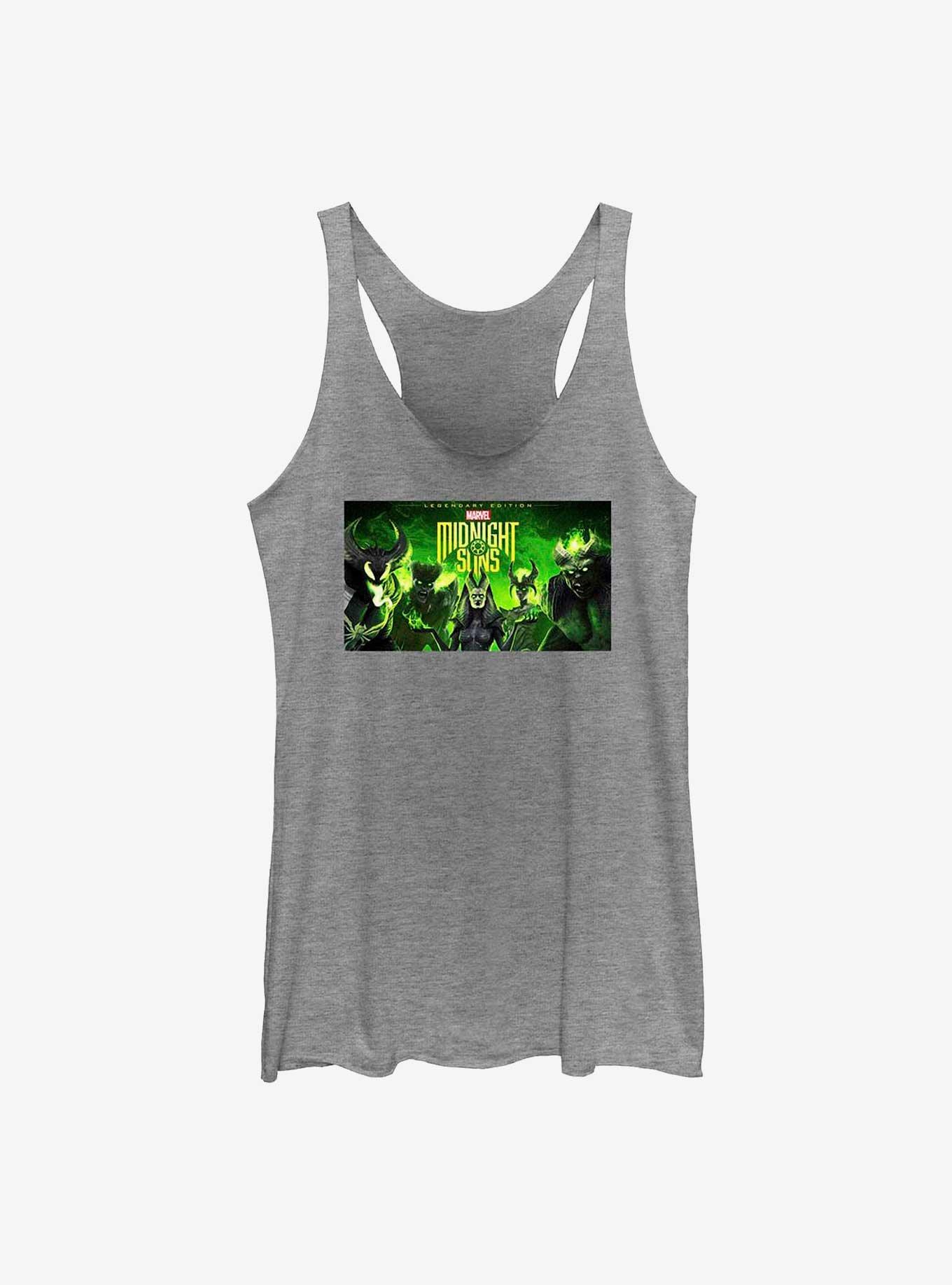 Marvel Midnight Suns Legendary Villains Poster Womens Tank Top, GRAY HTR, hi-res