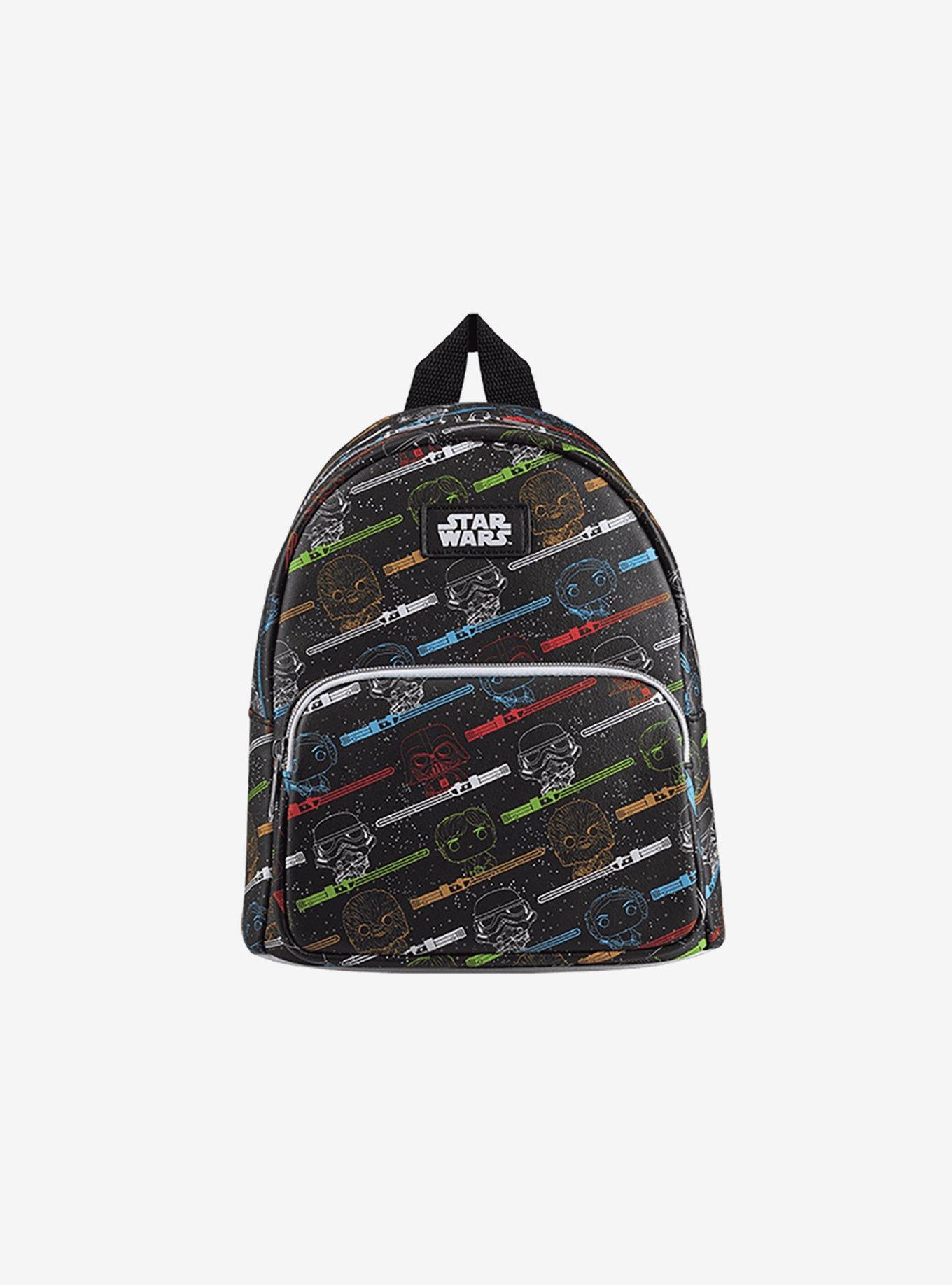 Loungefly Funko Pop! Star Wars Light Saber All Over Print Mini Backpack, , hi-res