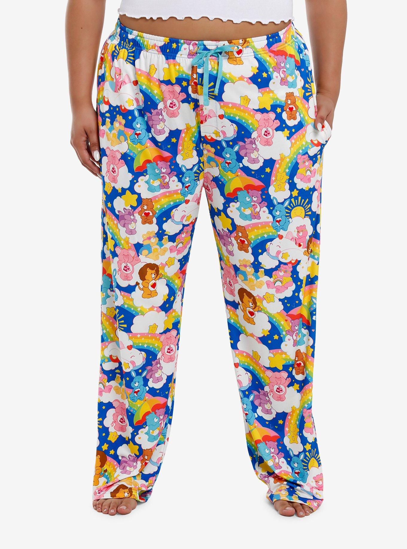 Care Bears Characters & Rainbows Girls Pajama Pants Plus Size, , hi-res