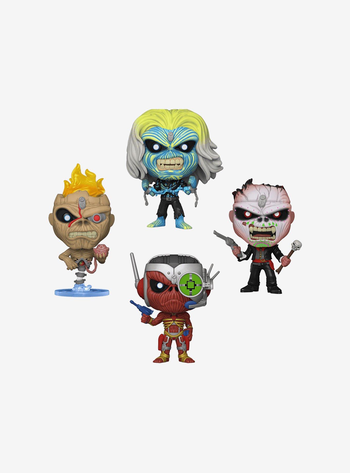 Funko Pop! Rocks: Iron Maiden Eddie 4-Pack (Glow in The Dark Box Set)