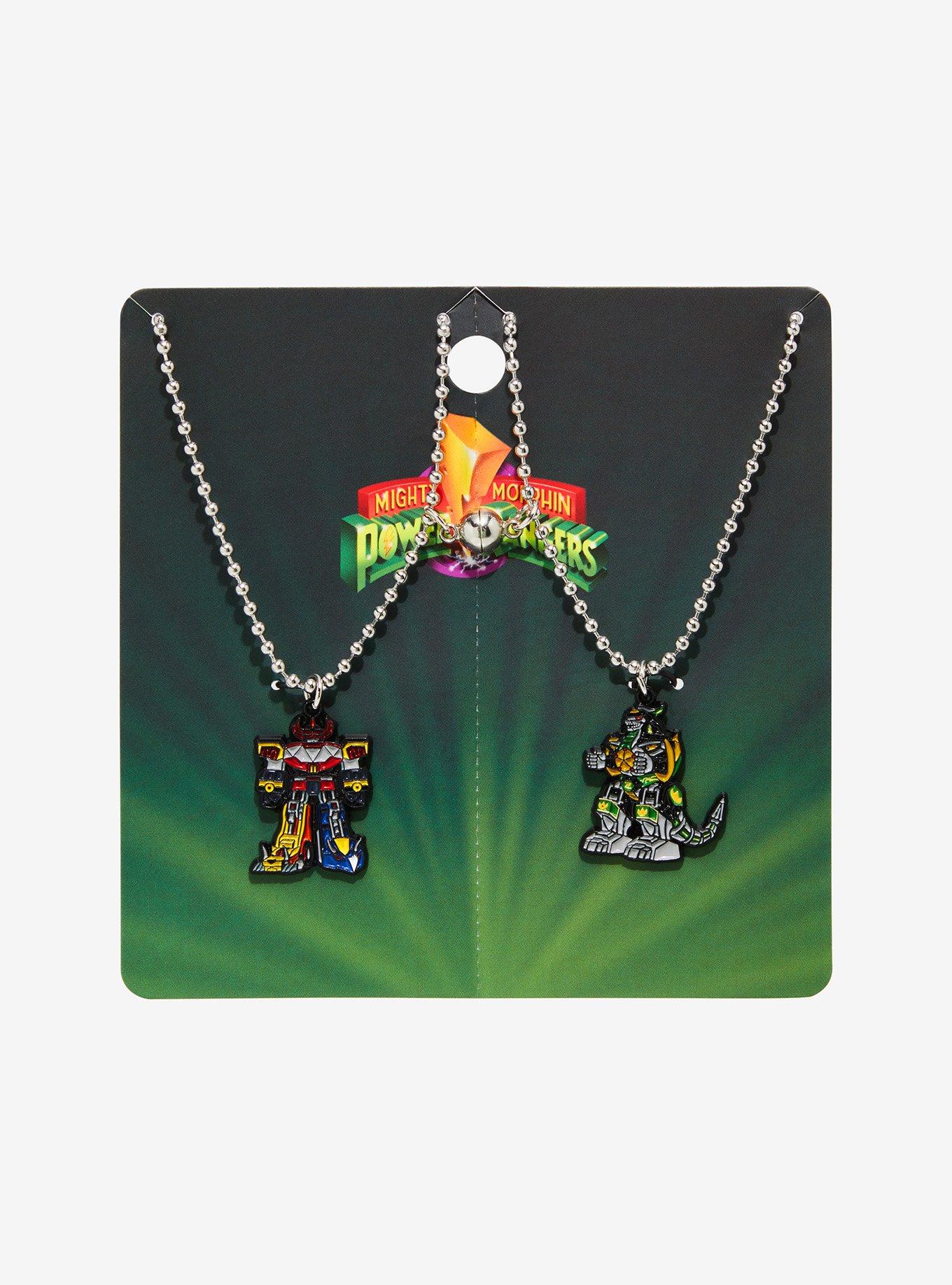 Mighty Morphin' Power Rangers Megazord & Dragonzord Best Friend Necklace Set, , hi-res