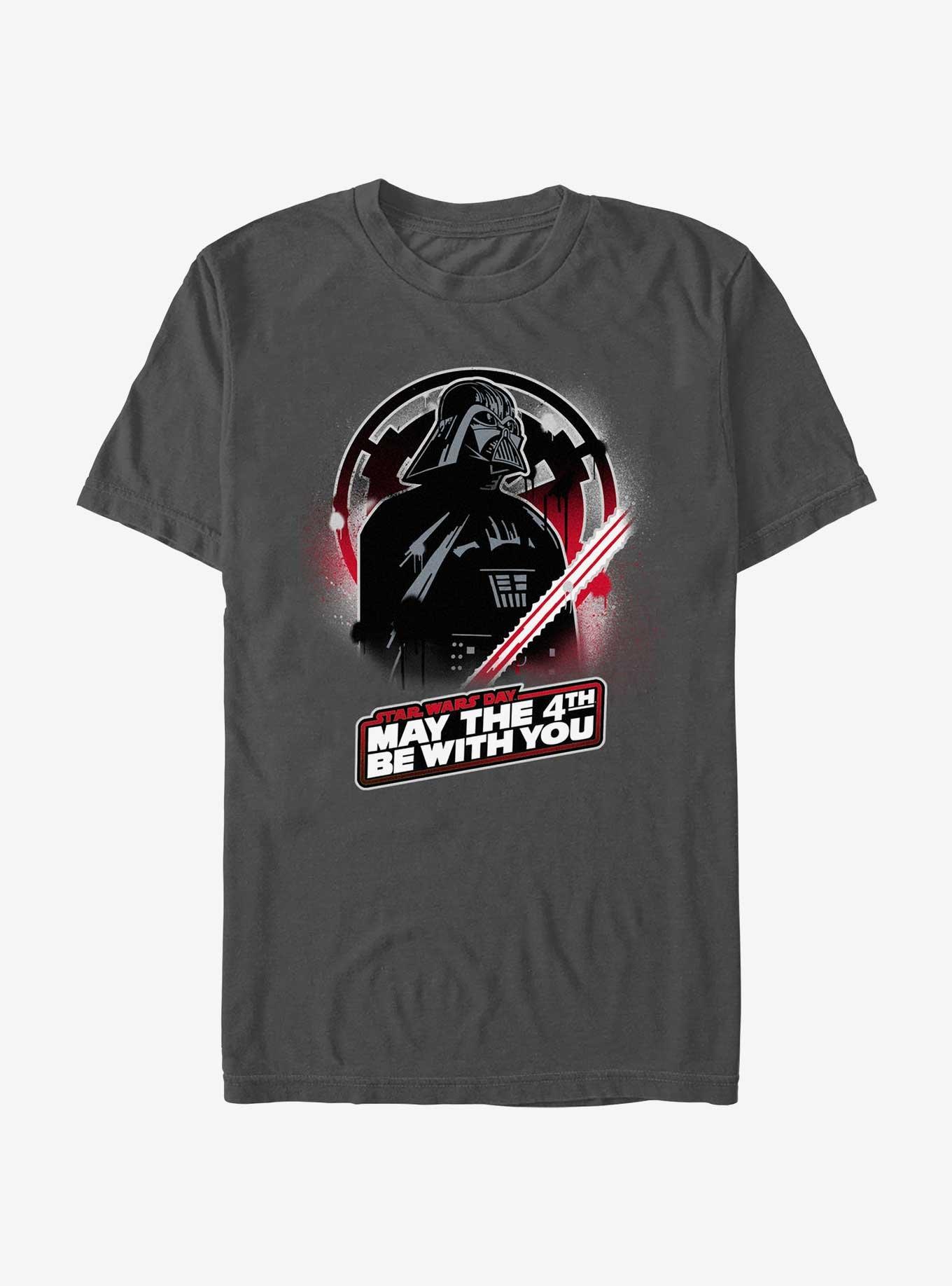 Star Wars May Vader Be With You T-Shirt, CHARCOAL, hi-res