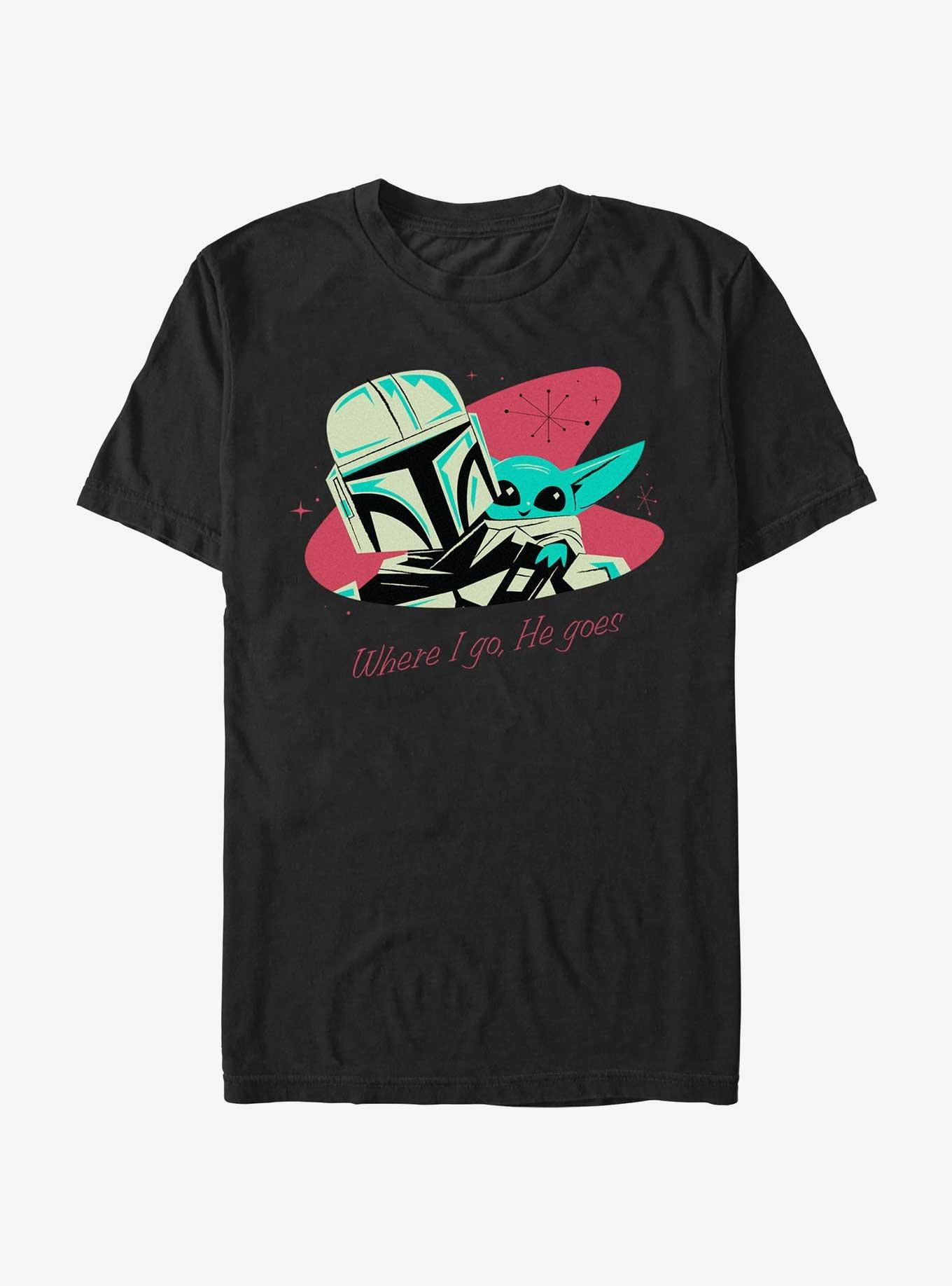 Star Wars Where We Go Mando & Grogu T-Shirt, BLACK, hi-res