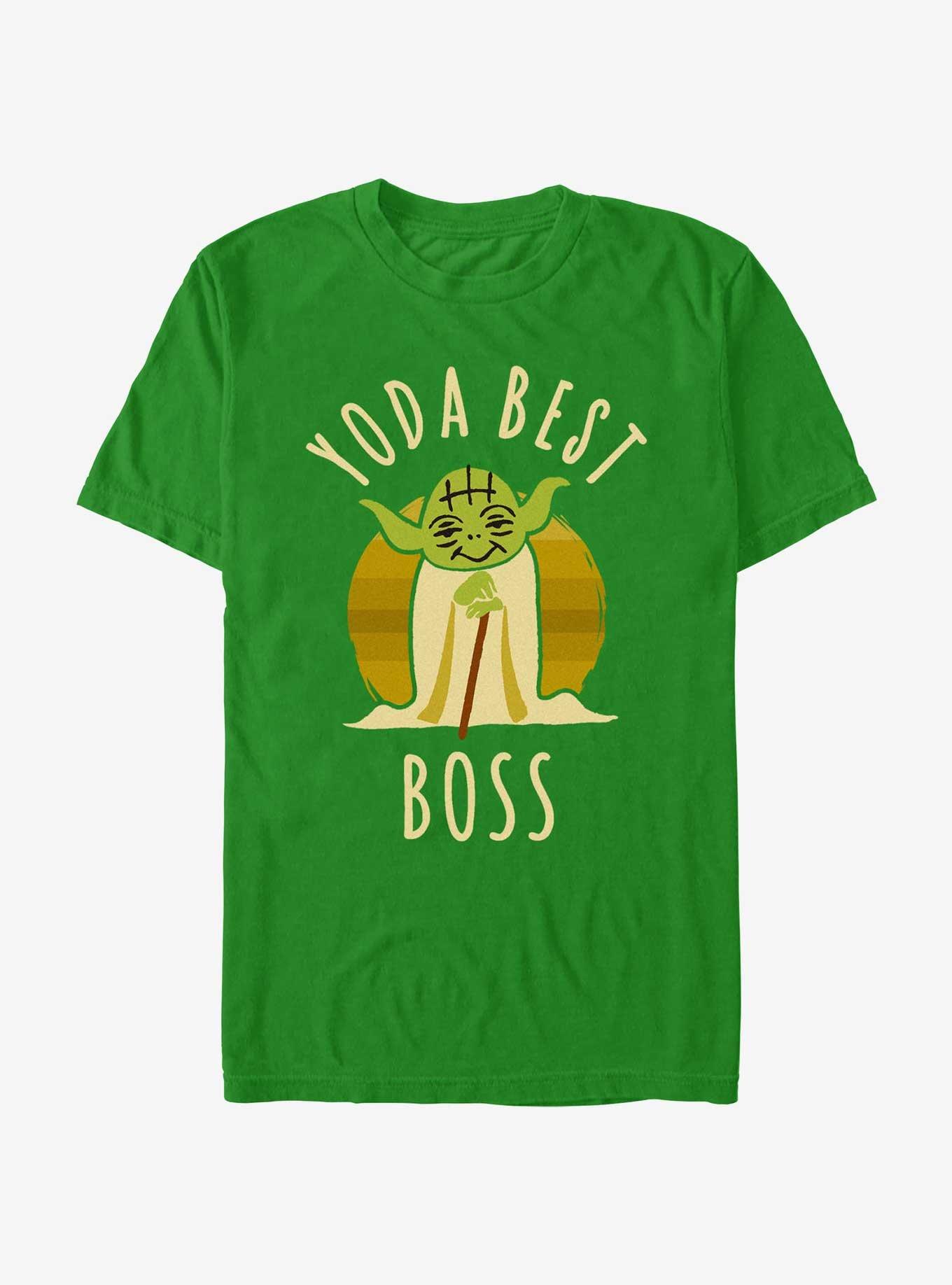 Star Wars Yoda Best Boss T-Shirt, KELLY, hi-res