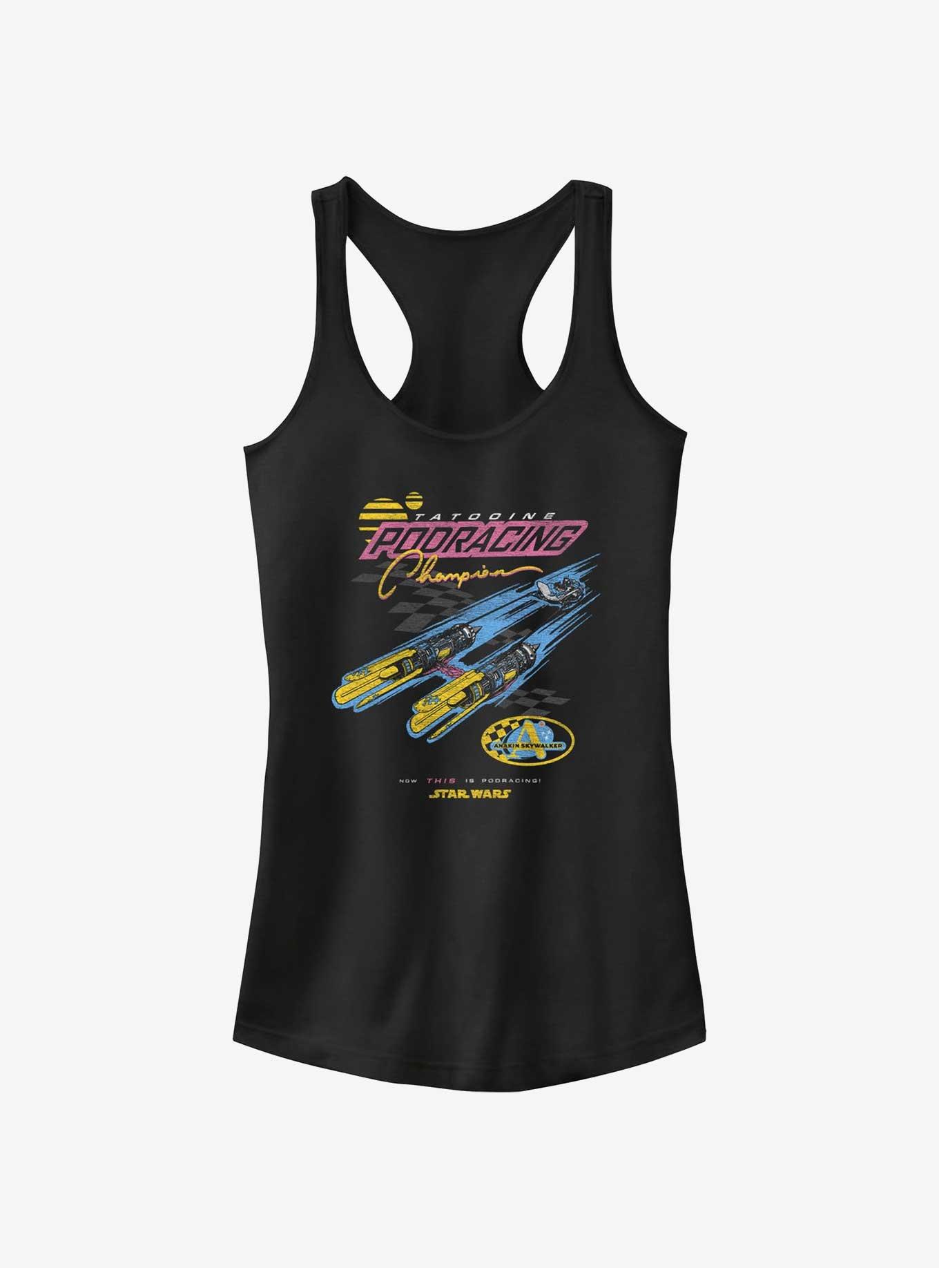 Star Wars Pod Racing Championship Girls Tank, BLACK, hi-res