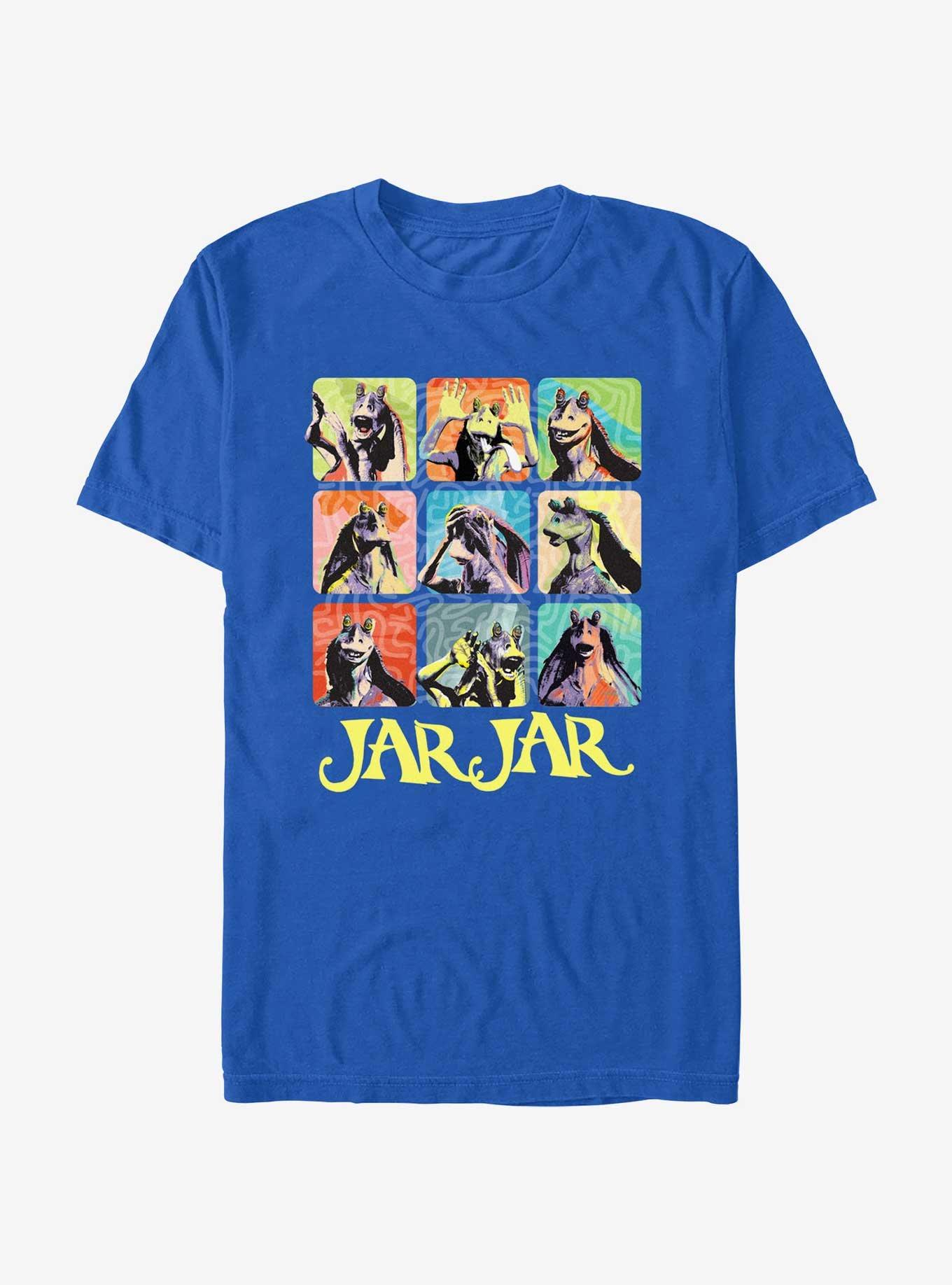 Star Wars Jar Jar Faces T-Shirt, ROYAL, hi-res