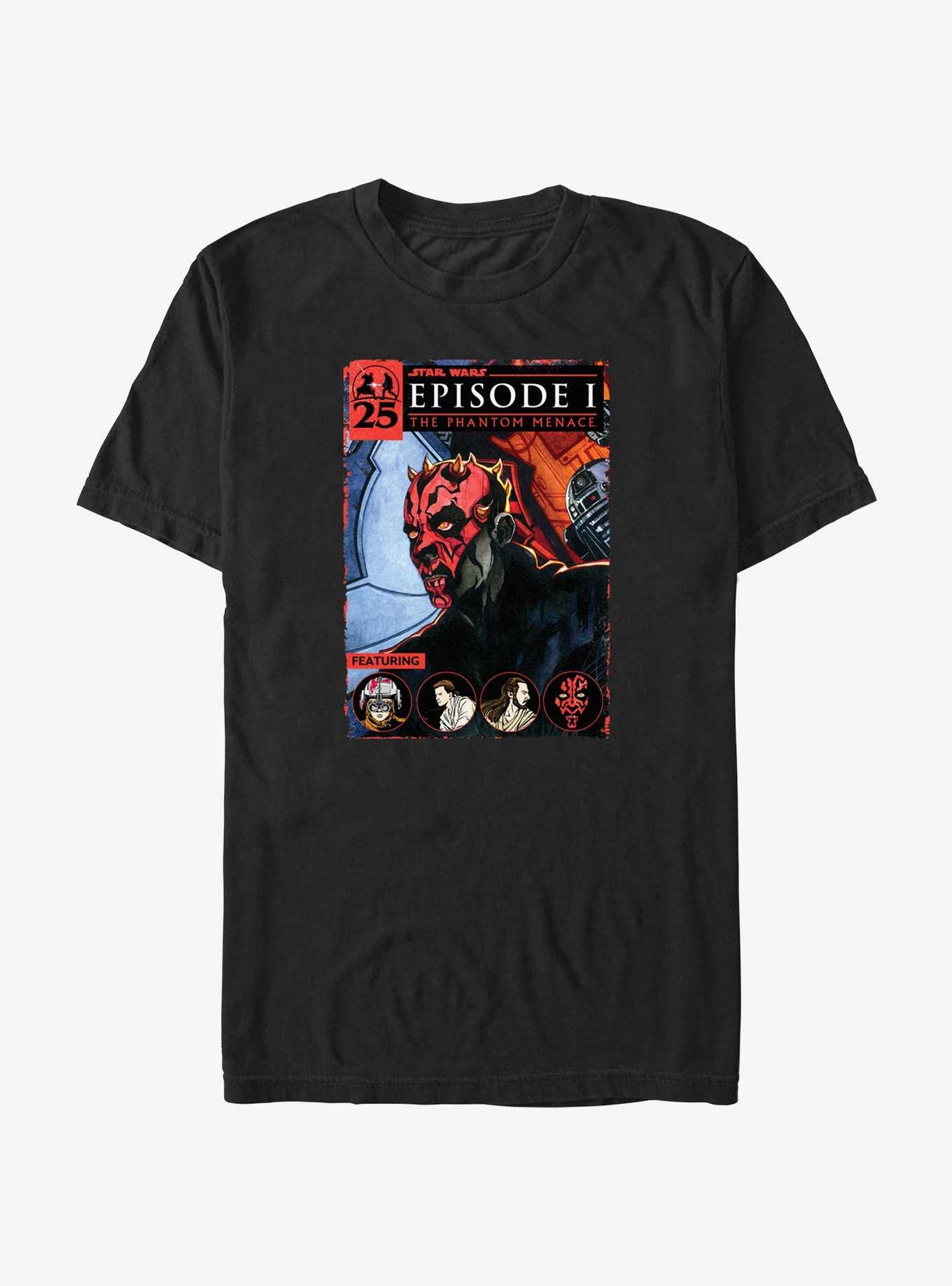 Star Wars Darth Maul Cover T-Shirt, BLACK, hi-res