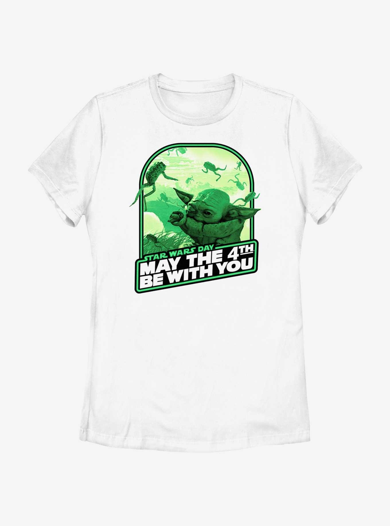 Star Wars Grogu Frog Food May The 4th Be With You Womens T-shirt 