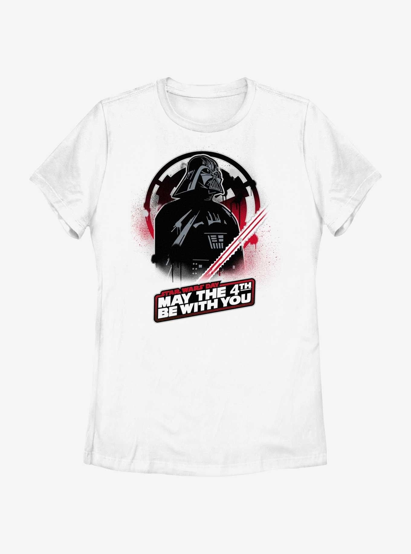 Star Wars May Vader Be With You Womens T-Shirt, WHITE, hi-res