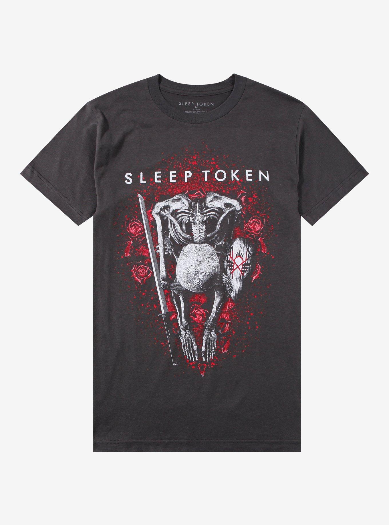 Sleep Token Skeleton Roses Boyfriend Fit Girls T-Shirt, , hi-res