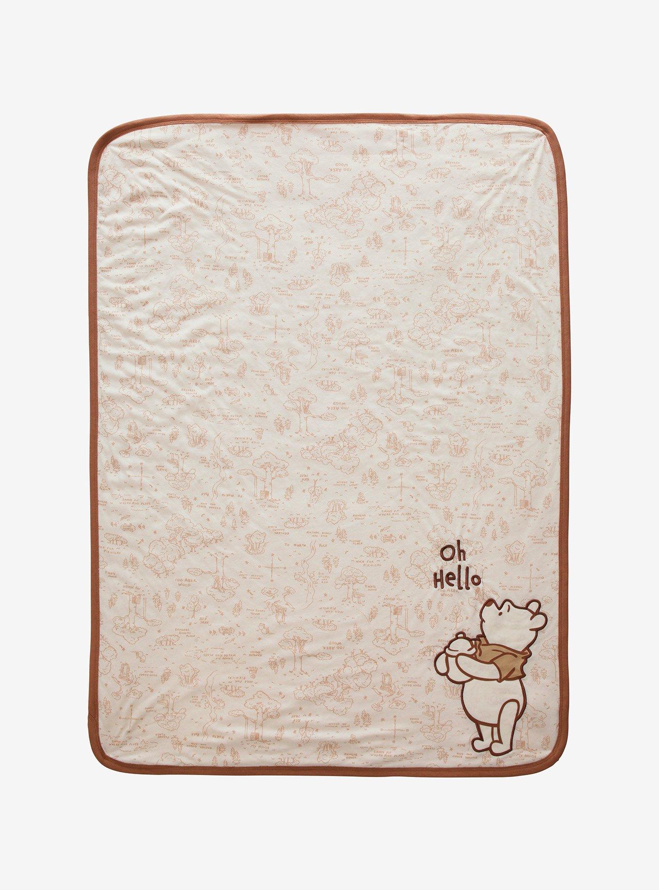 Disney Winnie the Pooh Hundred Acre Wood Plush Blanket