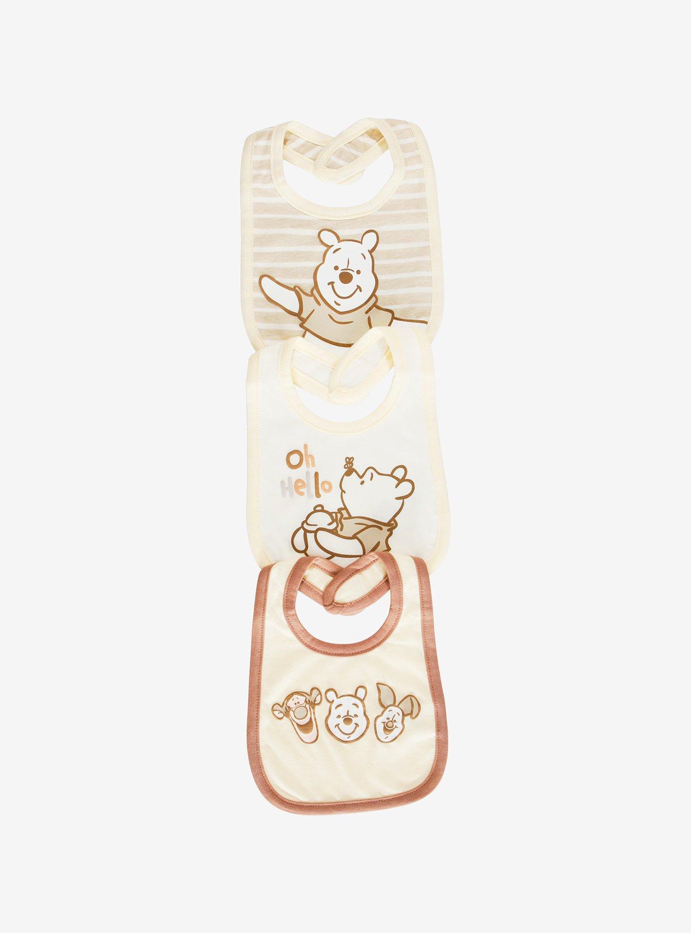 Disney Winnie the Pooh Pooh Bear and Friends Neutral Bib Set, , hi-res