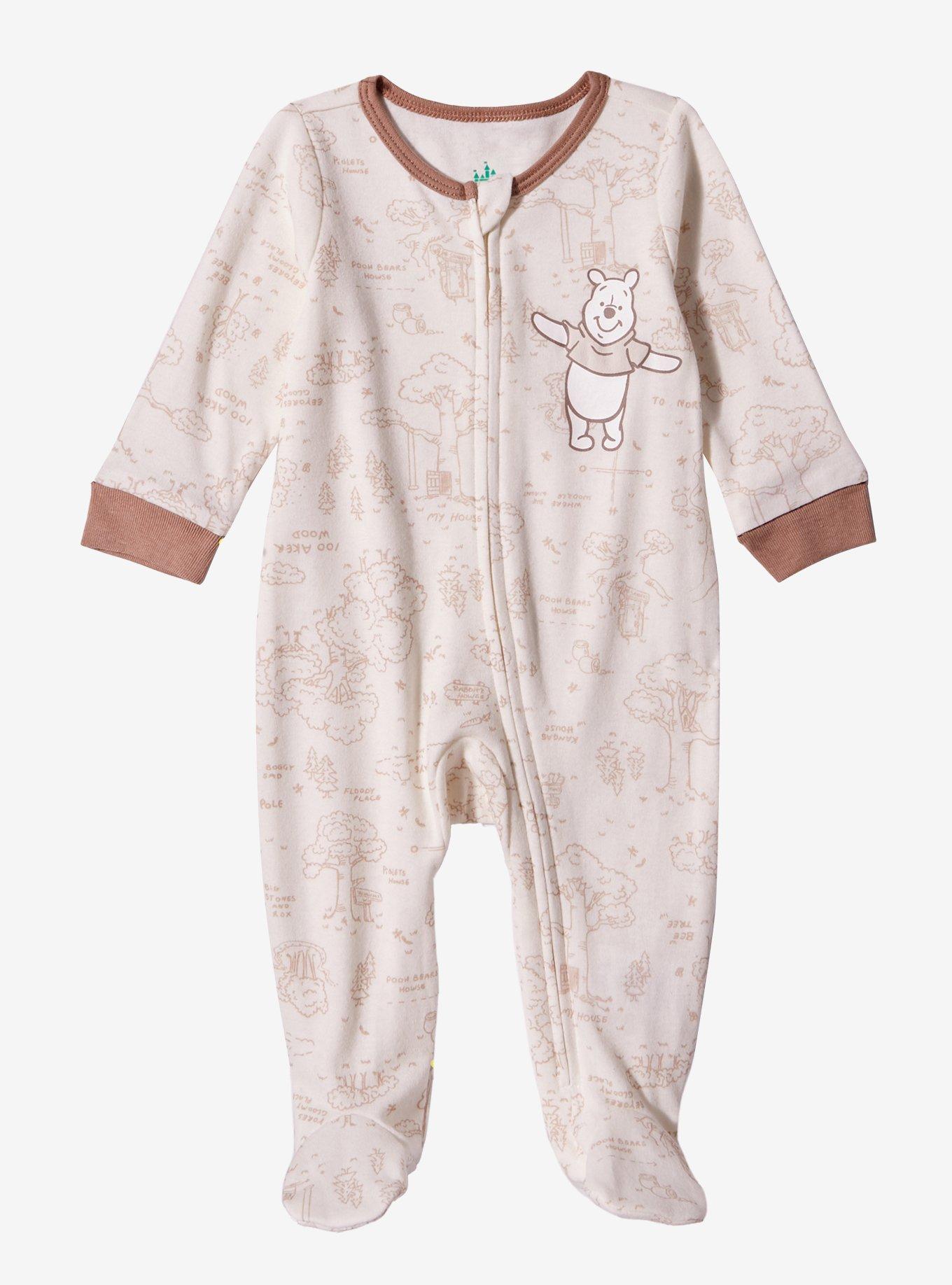 Disney Winnie the Pooh Hundred Acre Wood Map Infant One-Piece - BoxLunch Exclusive, MULTI, hi-res