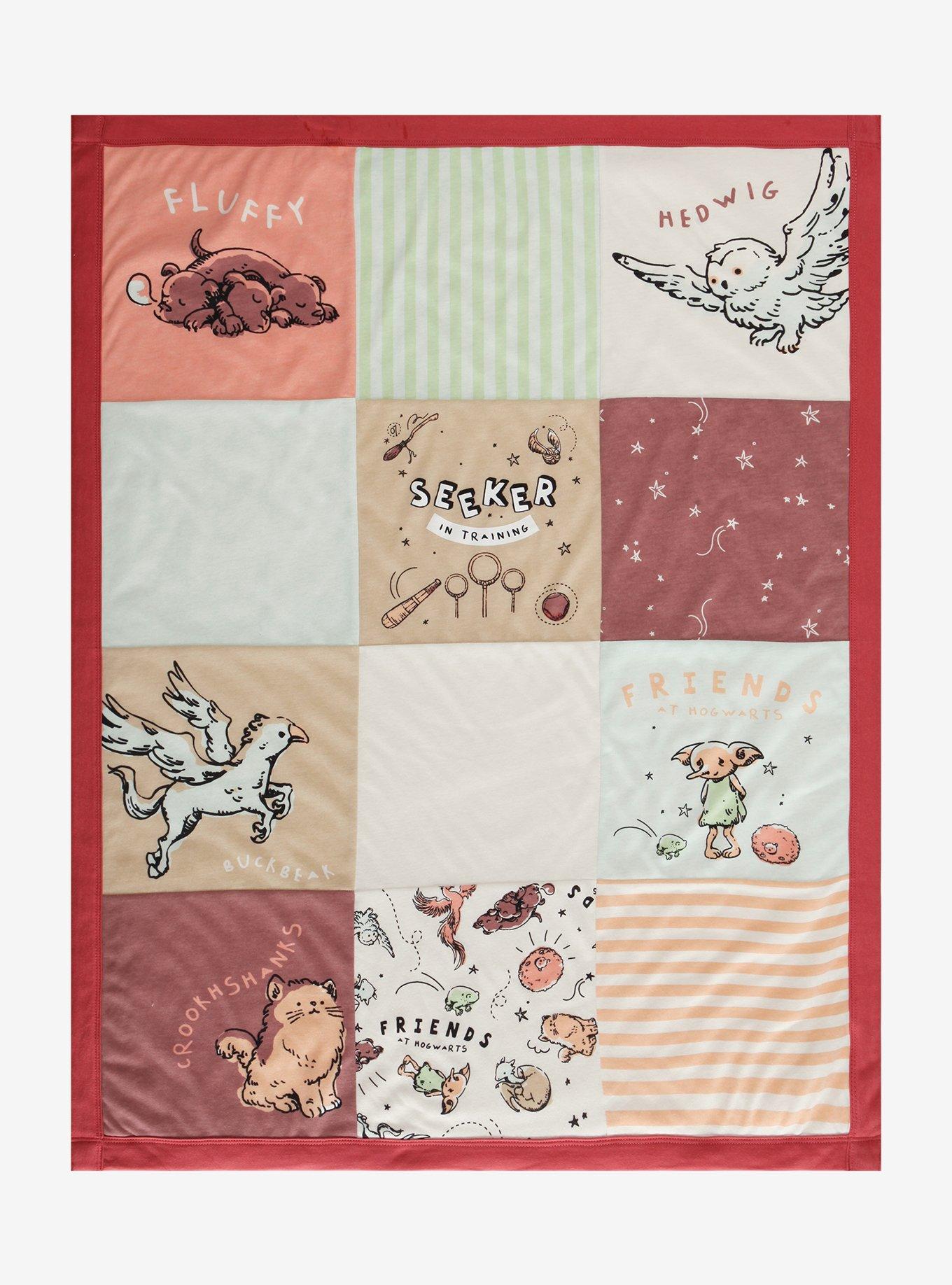 Harry Potter Magical Creatures Chibi Quilted Baby Blanket, , hi-res