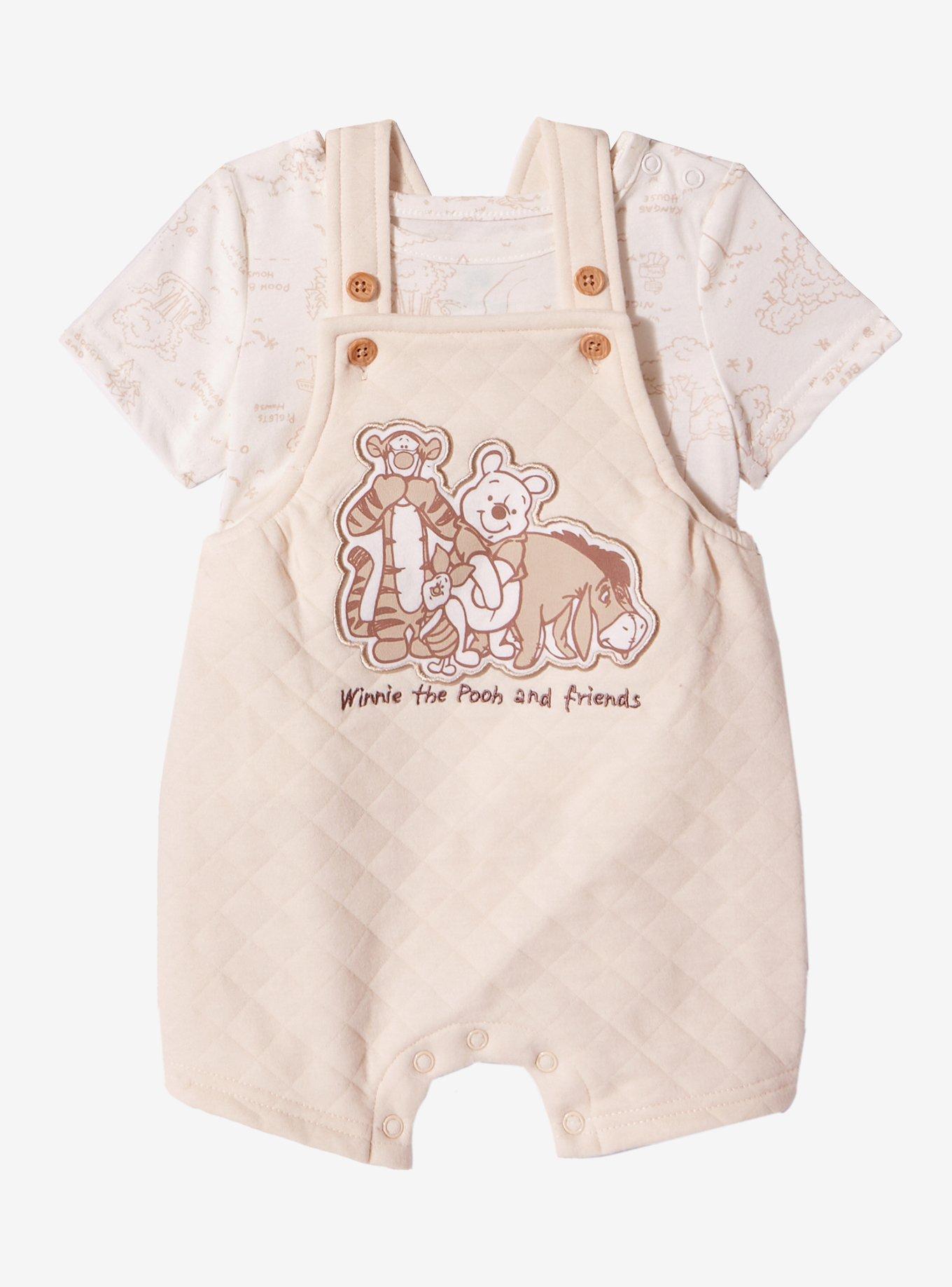 Disney Winnie the Pooh Characters Quilted Infant T-Shirt & Overall Set - BoxLunch Exclusive, , hi-res