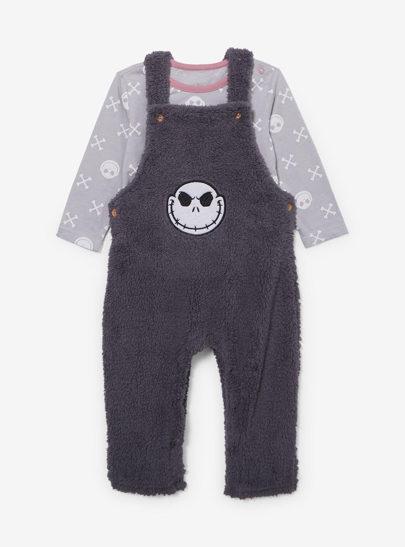 Disney The Nightmare Before Christmas Jack Skellington Infant Sherpa Overalls & Shirt Set, MULTI, hi-res