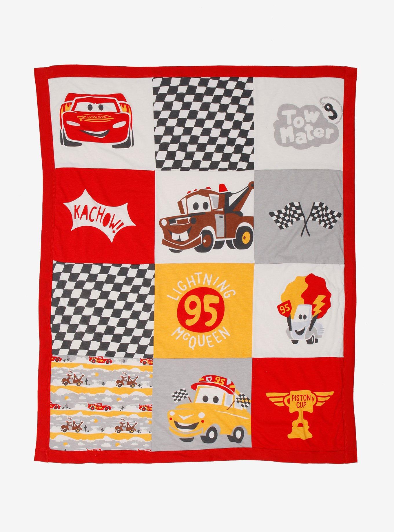 Disney Pixar Cars Chibi Characters Quilted Baby Blanket, , hi-res