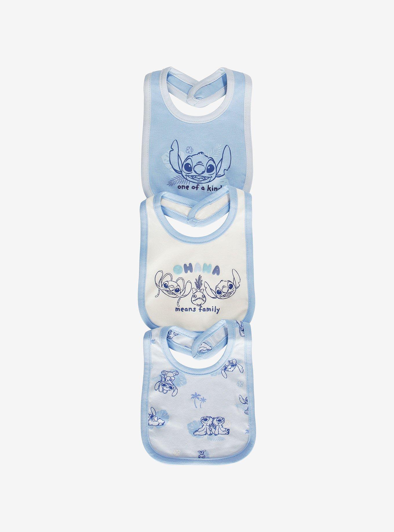 Disney Lilo & Stitch Angel & Stitch Blue Bib Set, , hi-res