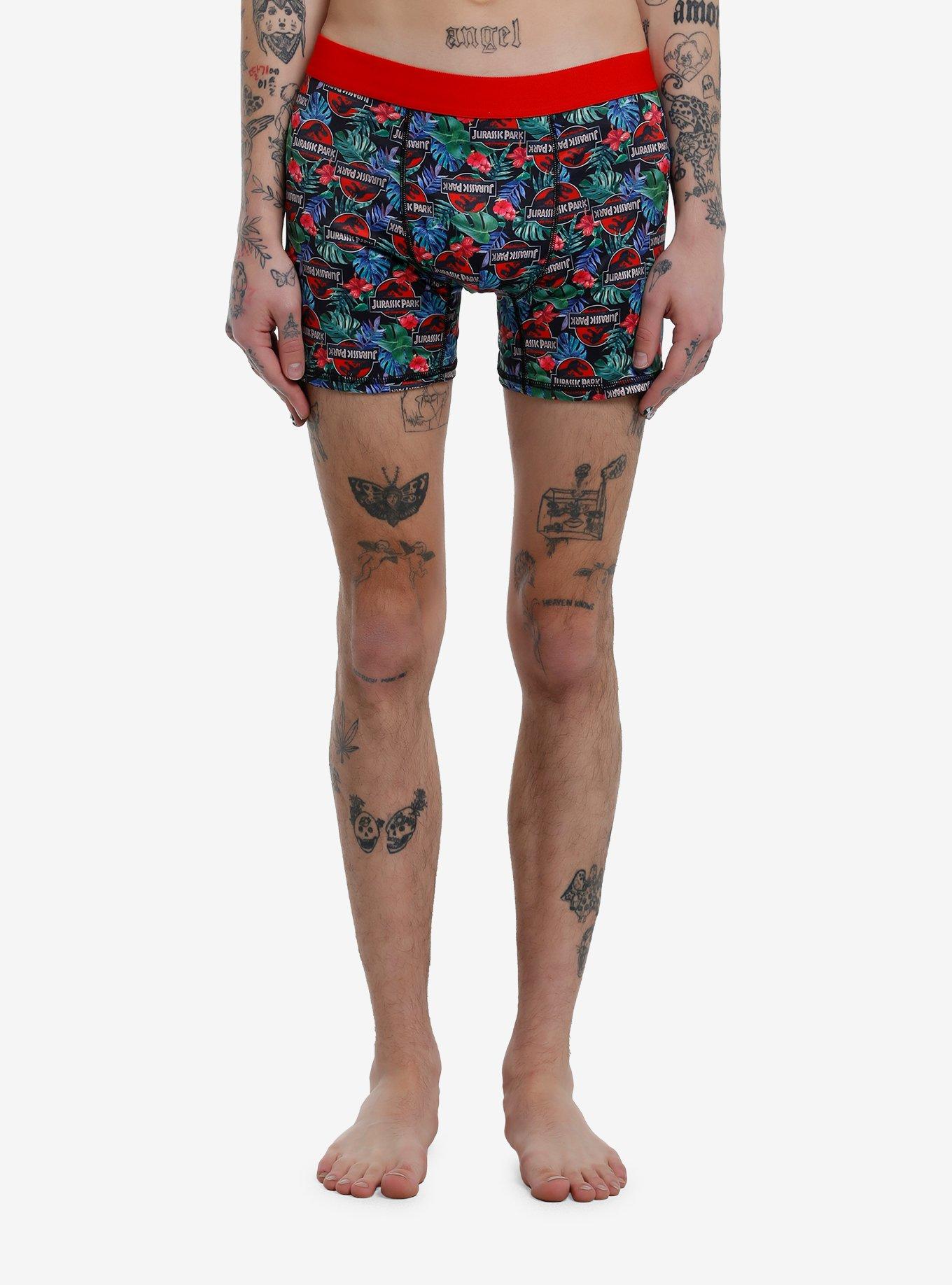 Jurassic Park Tropical Leaf Boxer Briefs, MULTI, hi-res