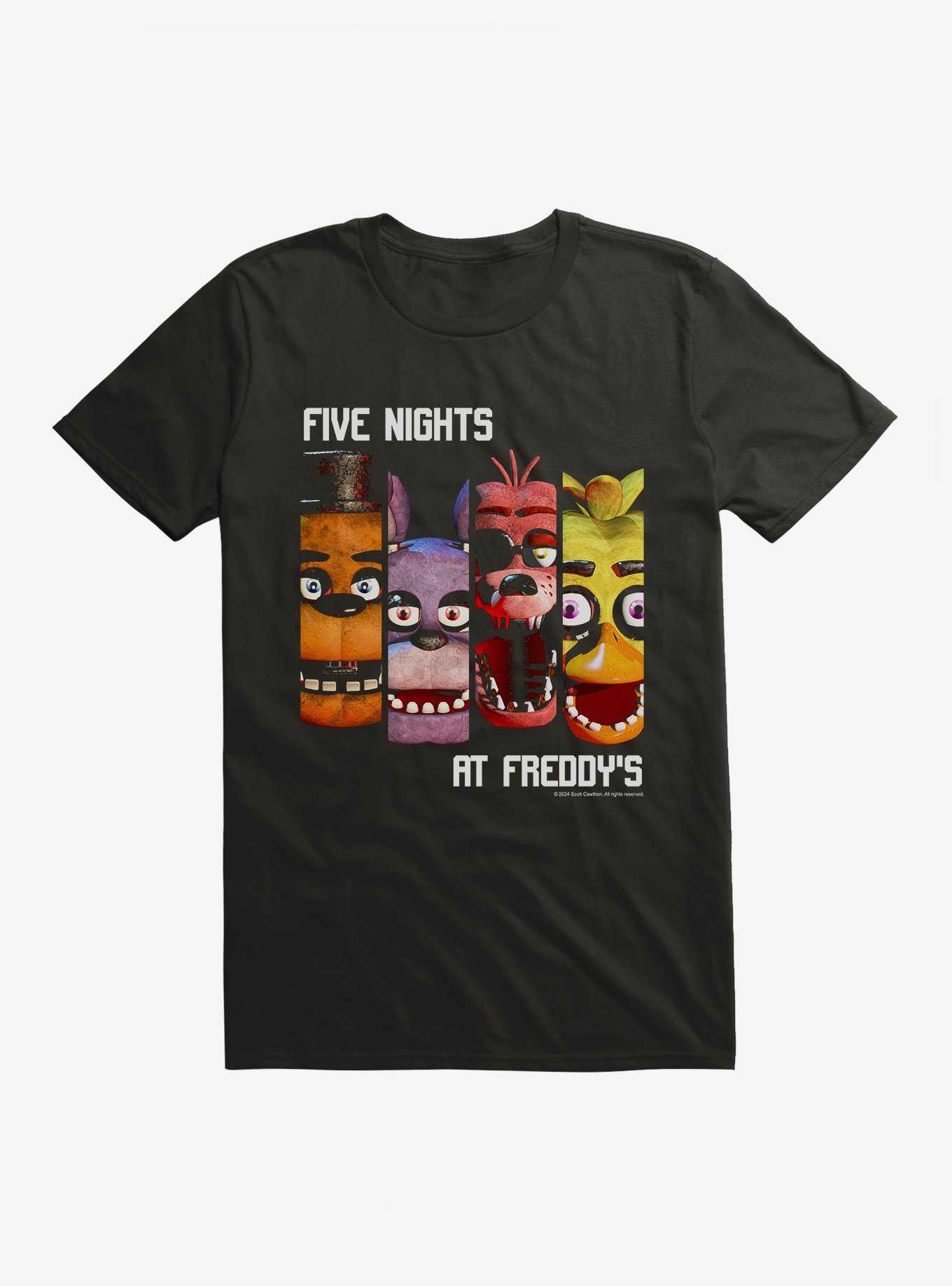 Five Nights At Freddy's Character Panels T-Shirt, , hi-res