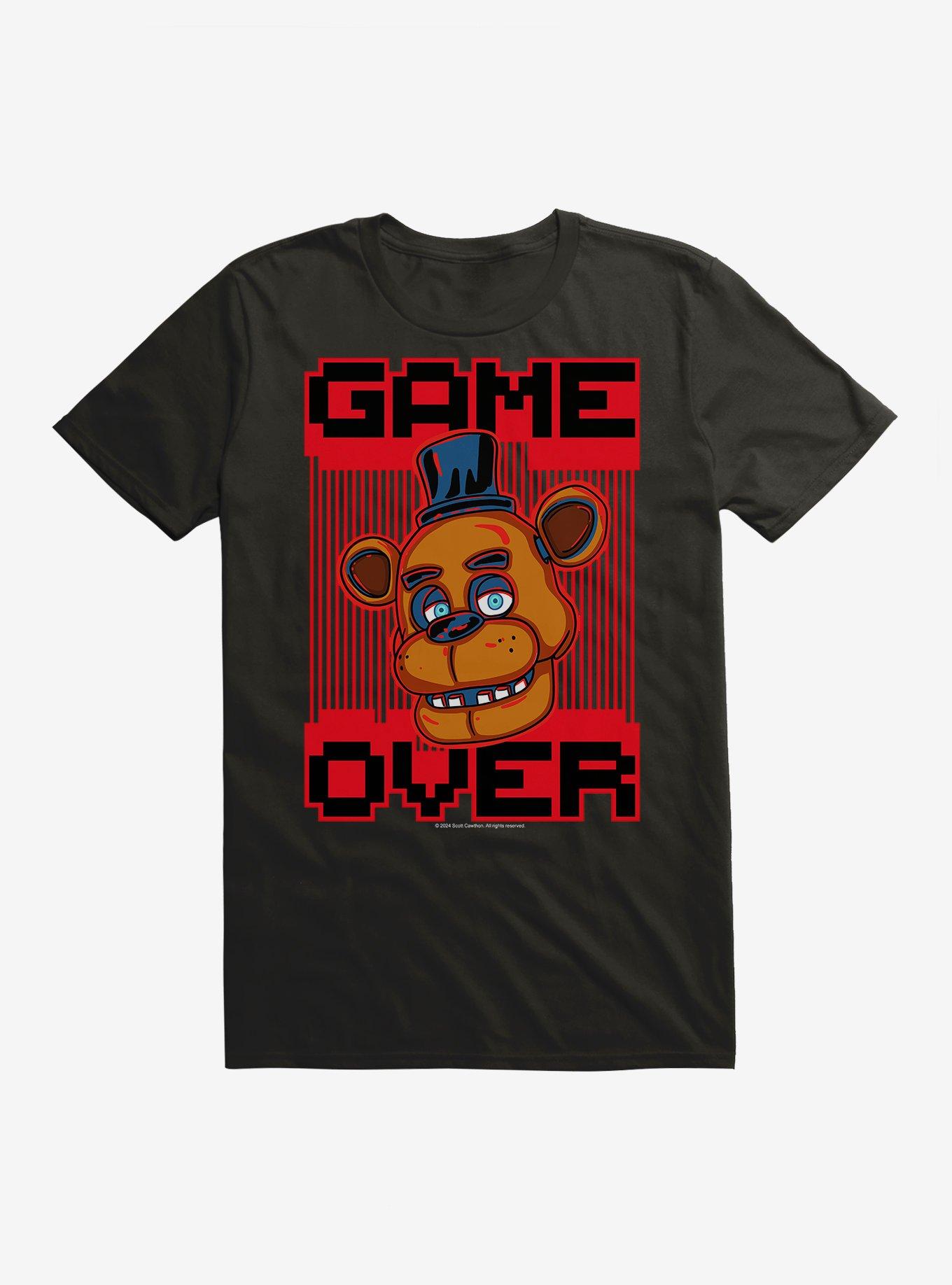 Five Nights At Freddy's Game Over T-Shirt, BLACK, hi-res