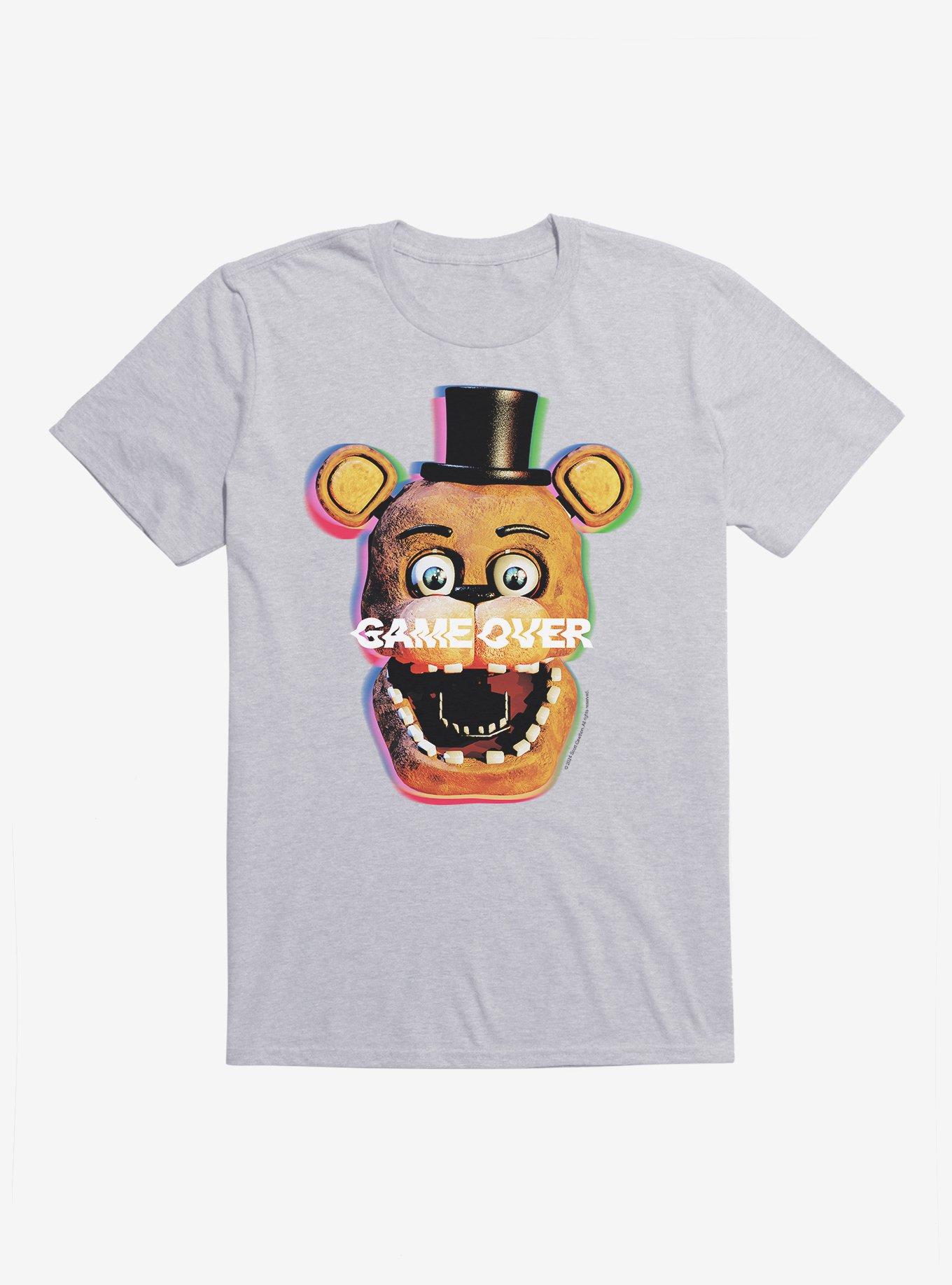 Five Nights At Freddy's Game Over Glitch T-Shirt, HEATHER GREY, hi-res