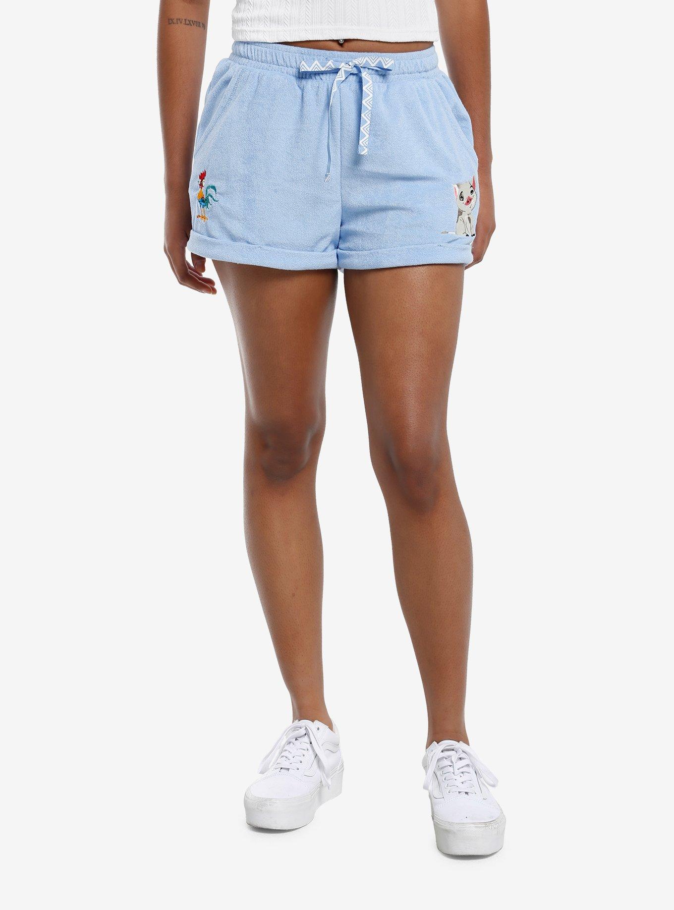 Her Universe Disney Moana Pua & Heihei Girls Lounge Shorts, , hi-res