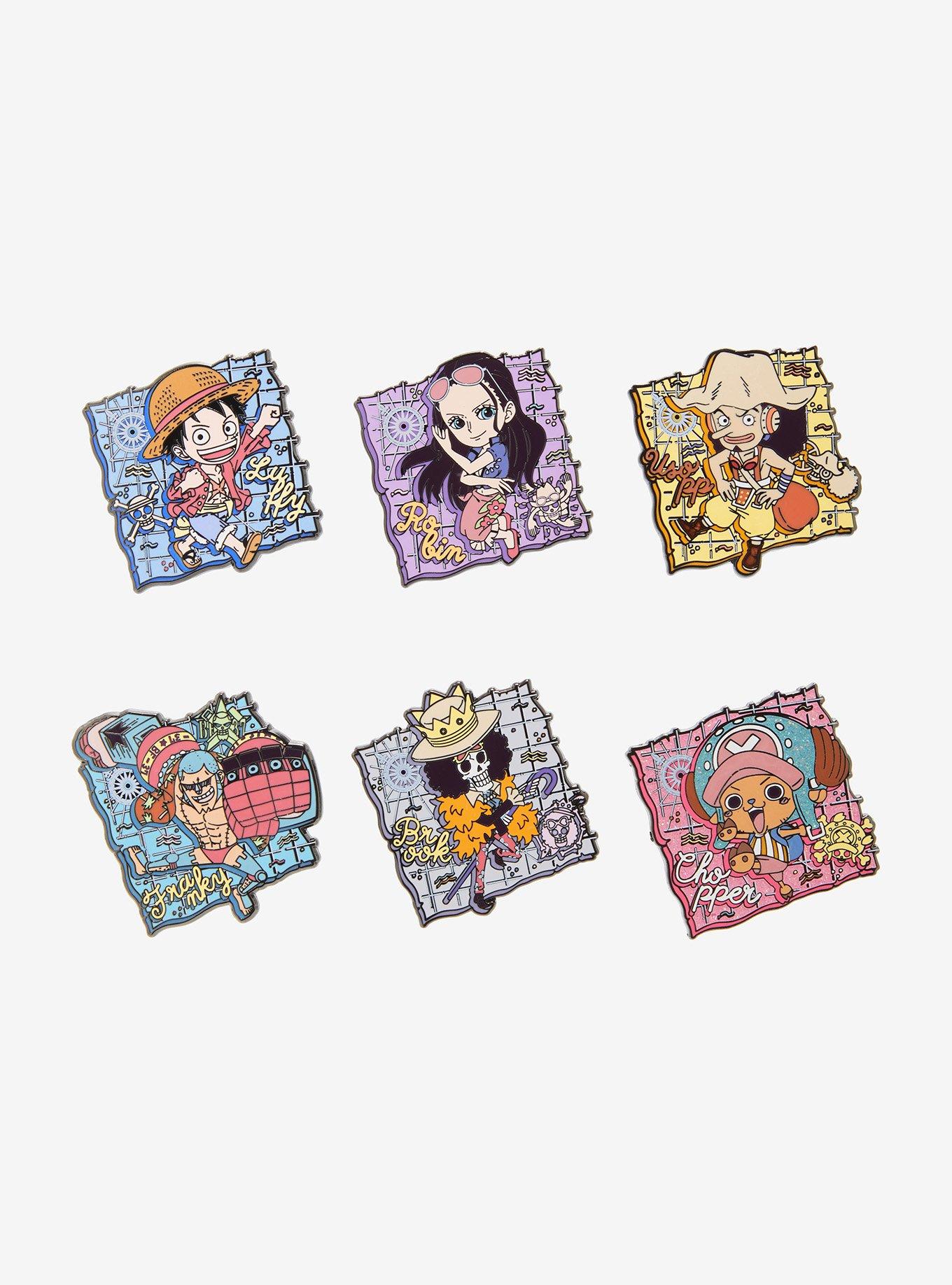 Loungefly One Piece Character Map Blind Box Enamel Pin - BoxLunch Exclusive, , hi-res