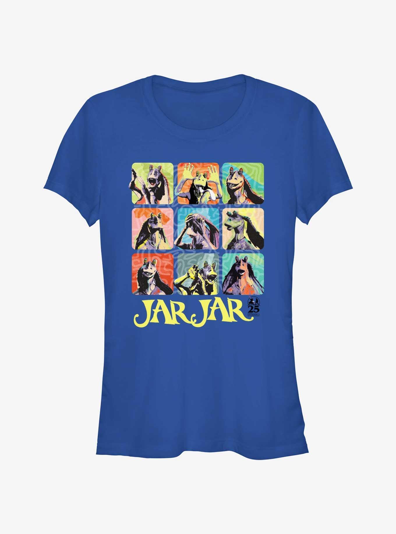 Star Wars Jar Jar Faces Girls T-Shirt
