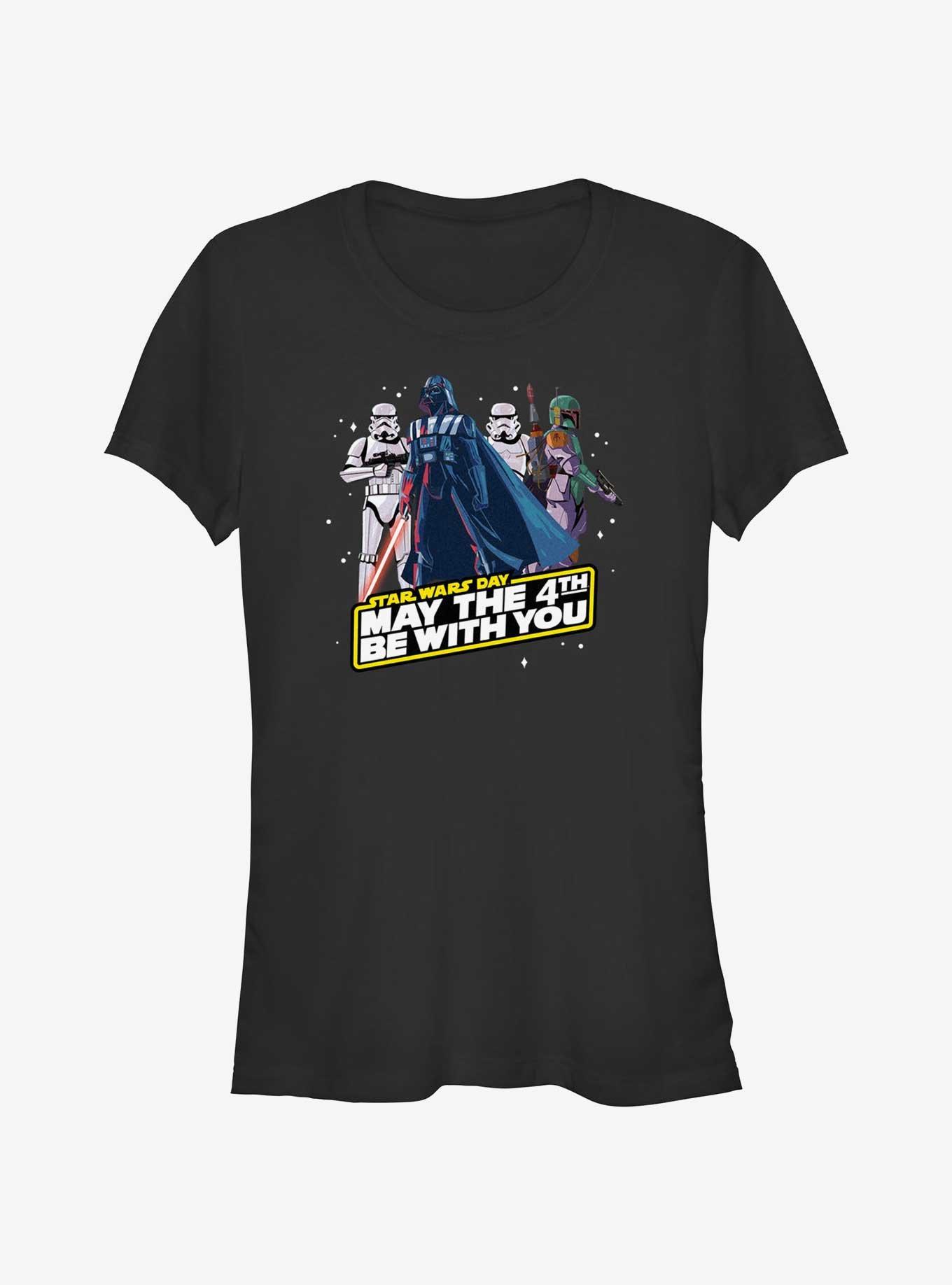 Star Wars May The Empire Be With You Girls T-Shirt, BLACK, hi-res