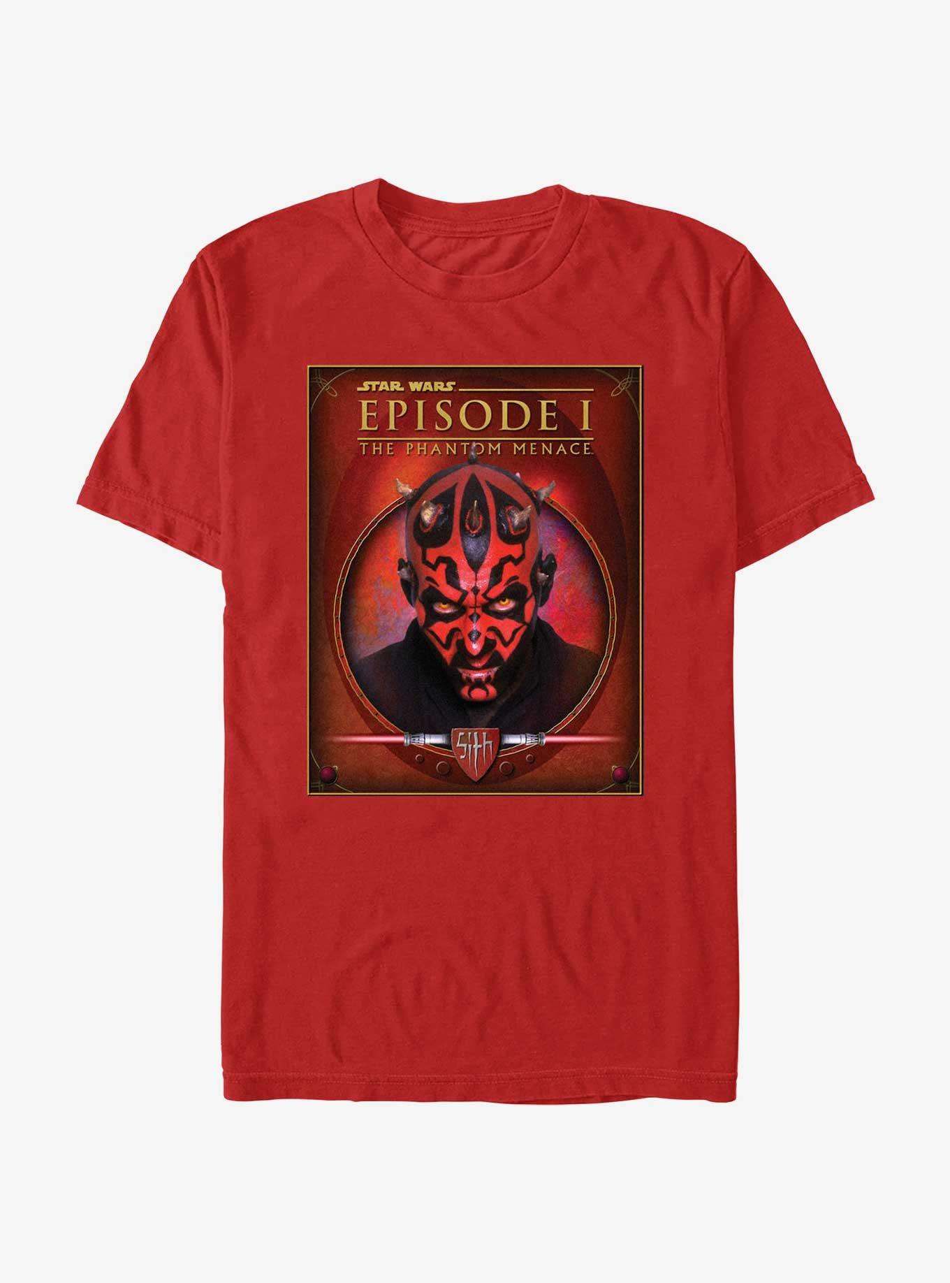 Star Wars Darth Maul Episode 1 Poster T-Shirt, RED, hi-res