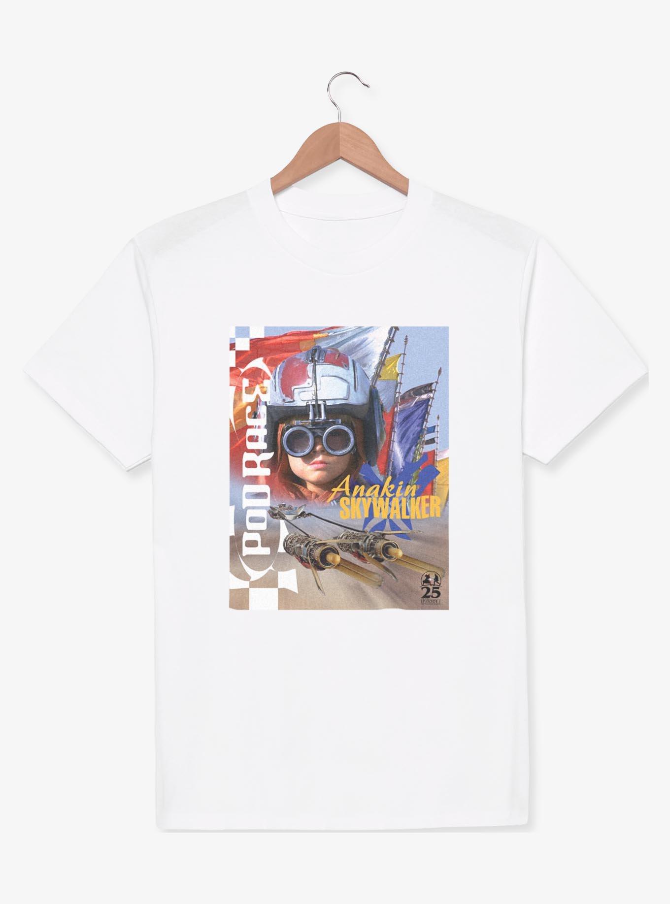 Star Wars Young Anakin Pod Race Poster T-Shirt