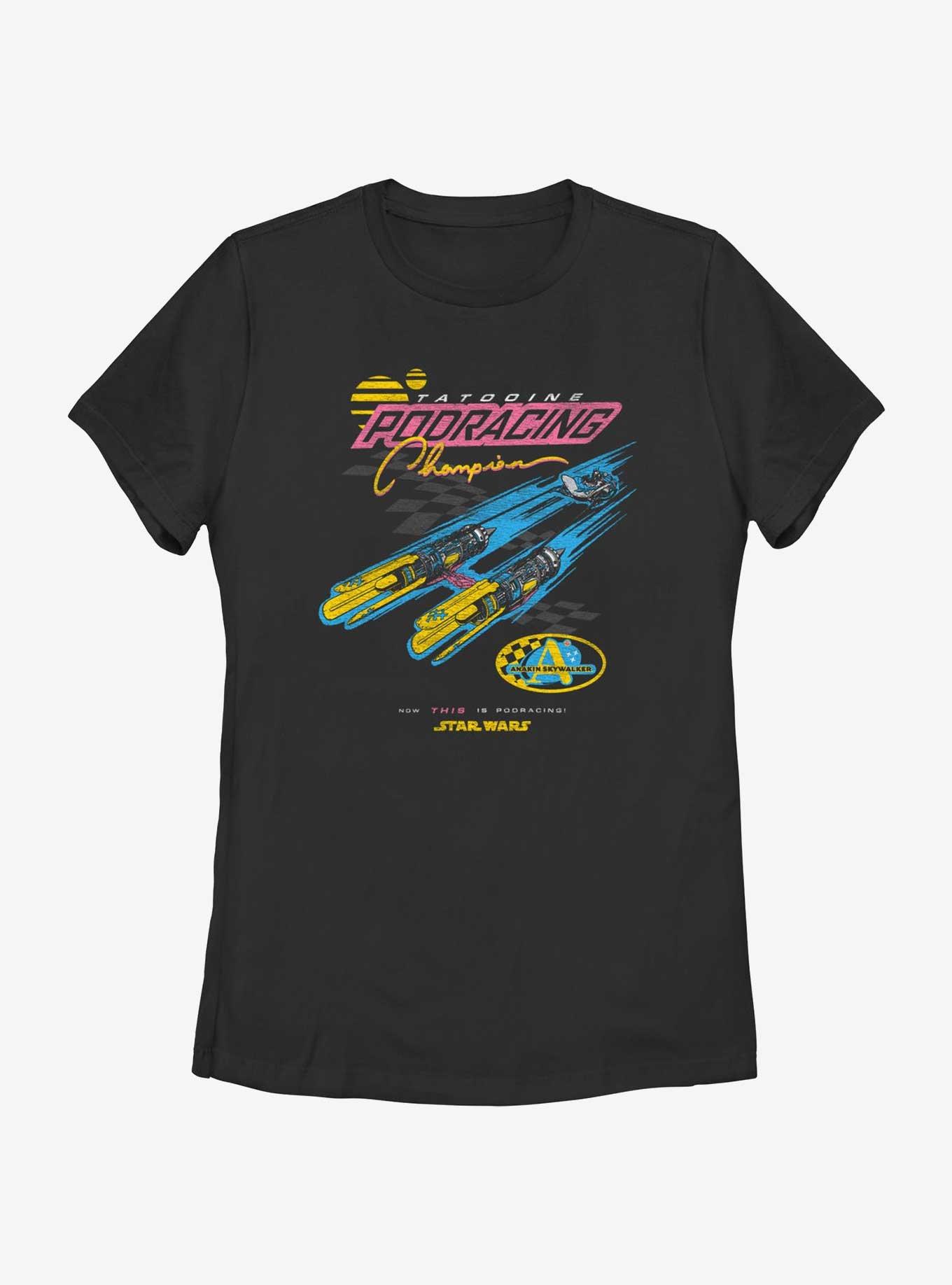 Star Wars Pod Racing Championship Womens T-Shirt, BLACK, hi-res