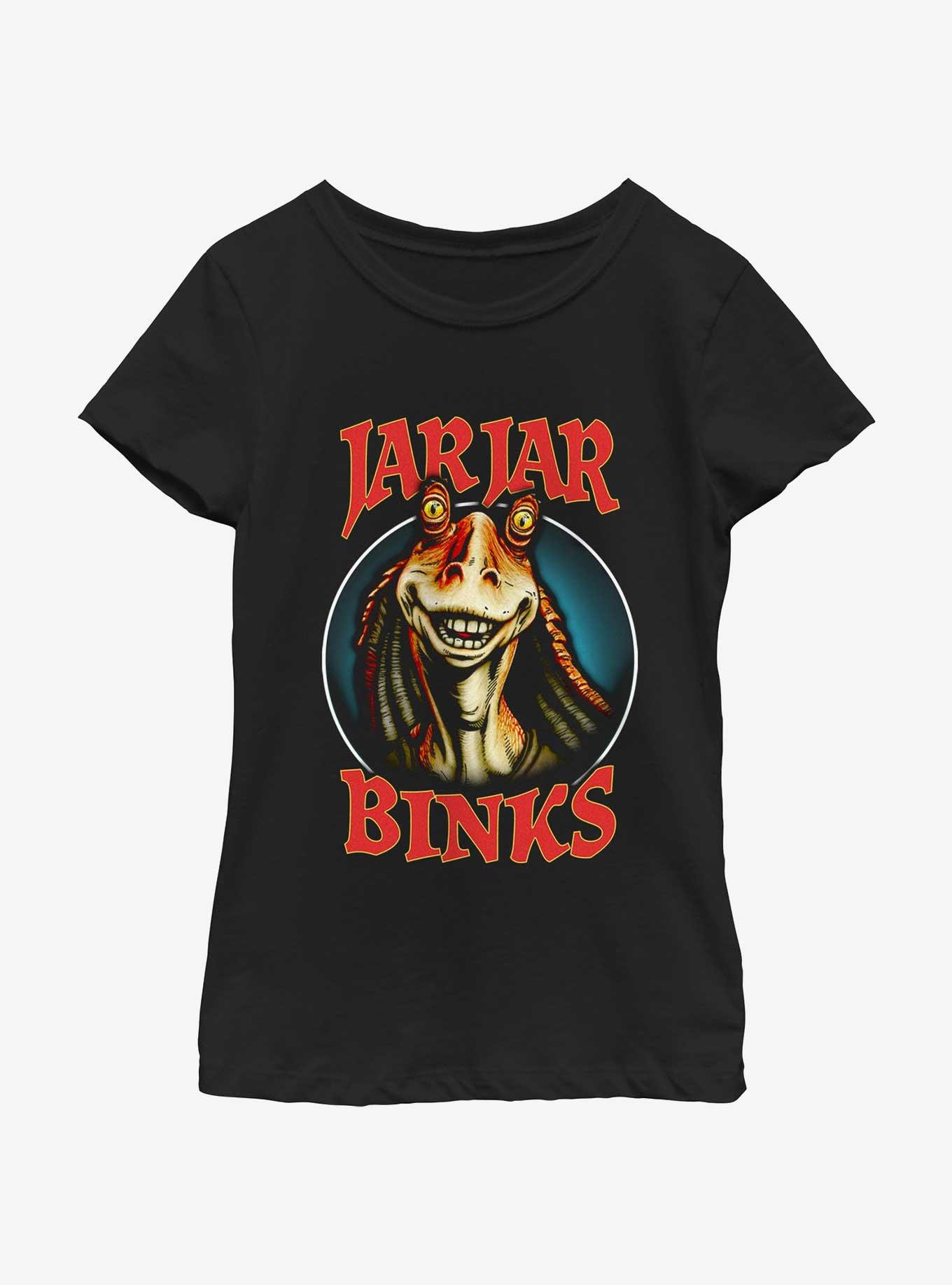 Star Wars Jar Jar Binks Youth Girls T-Shirt, , hi-res