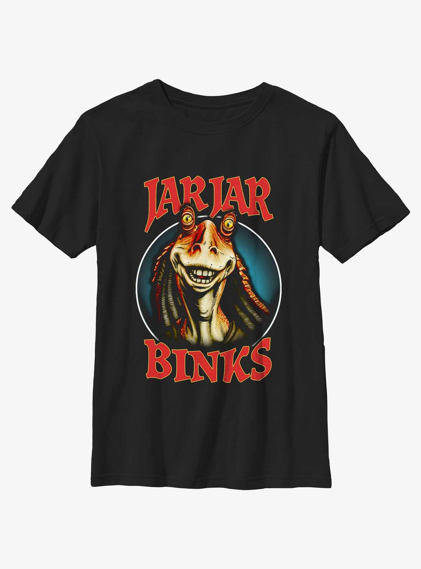 Star Wars Jar Jar Binks Youth T-Shirt, BLACK, hi-res