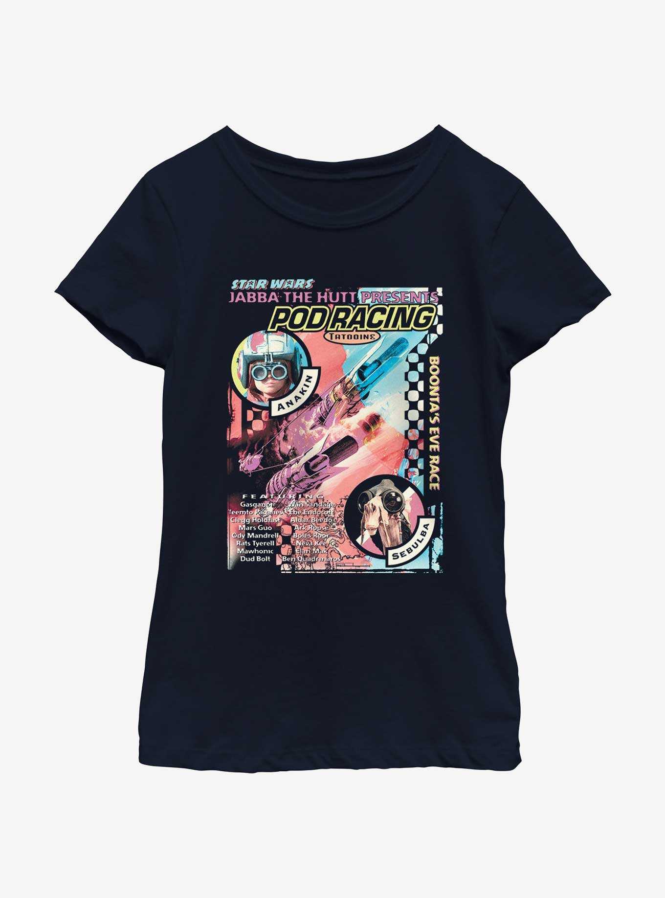 Star Wars Pod Racing Poster Youth Girls T-Shirt, , hi-res
