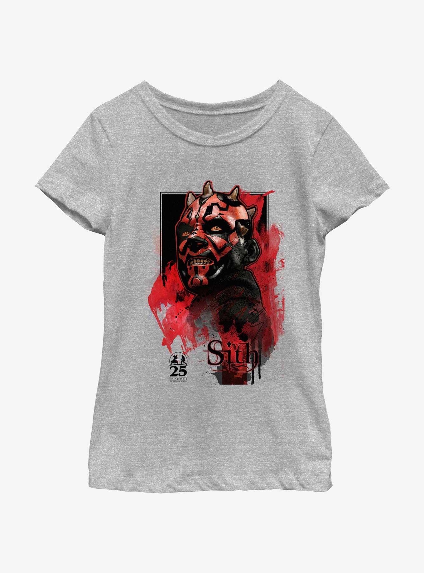 Star Wars Sith Maul Youth Girls T-Shirt, ATH HTR, hi-res