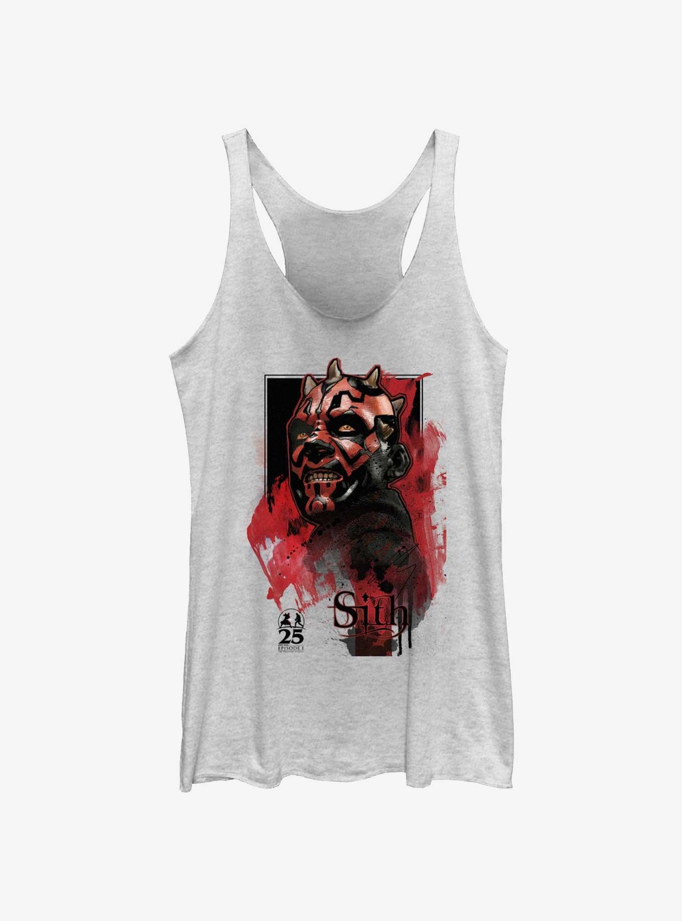 Star Wars Sith Maul Womens Tank Top, WHITE HTR, hi-res