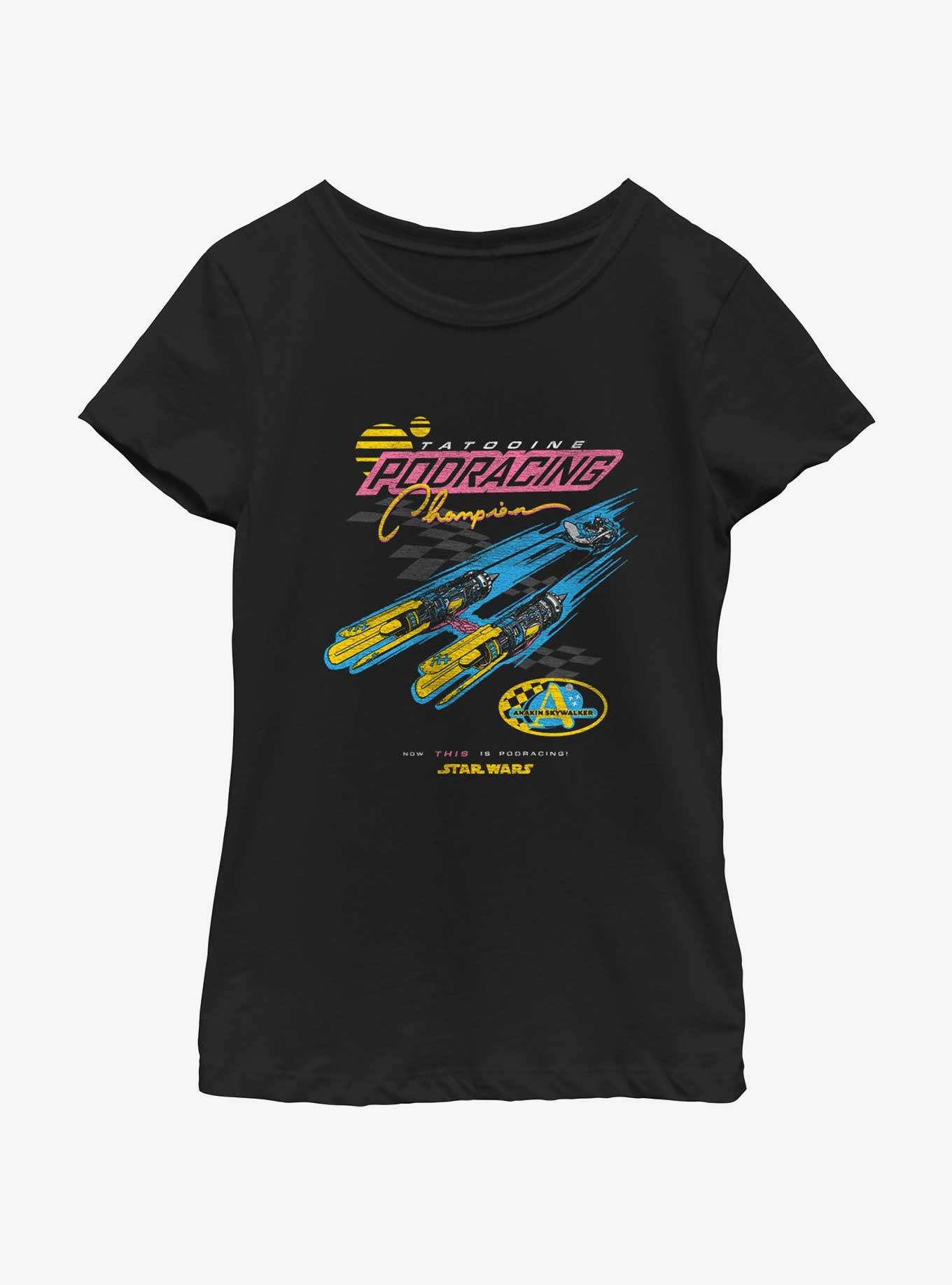 Star Wars Pod Racing Championship Youth Girls T-Shirt, BLACK, hi-res