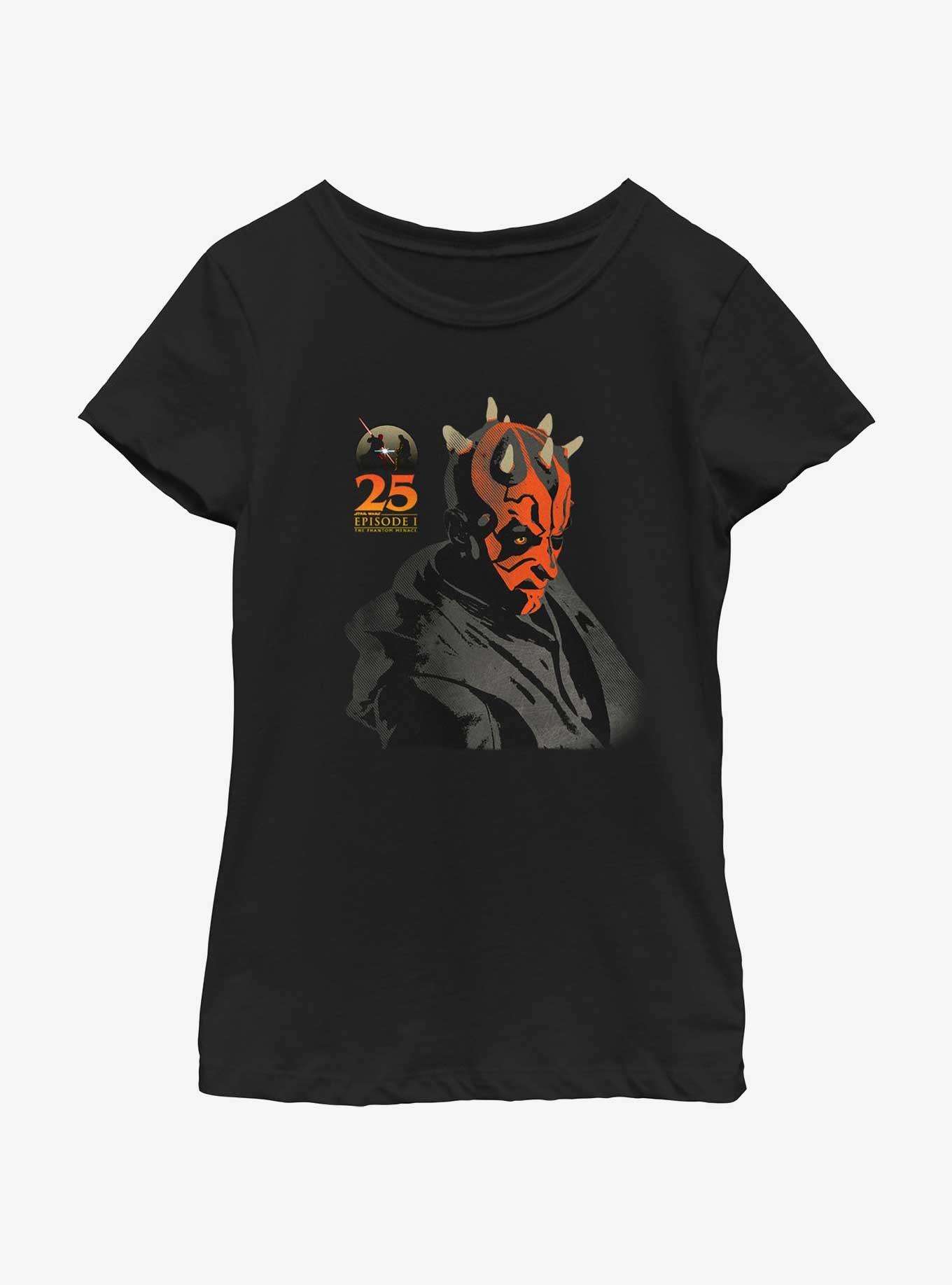 Star Wars Sith Darth Maul Youth Girls T-Shirt, BLACK, hi-res